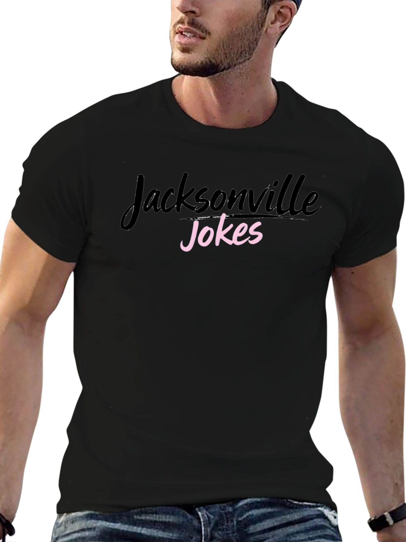 Jacksonville Jokes Black Tee