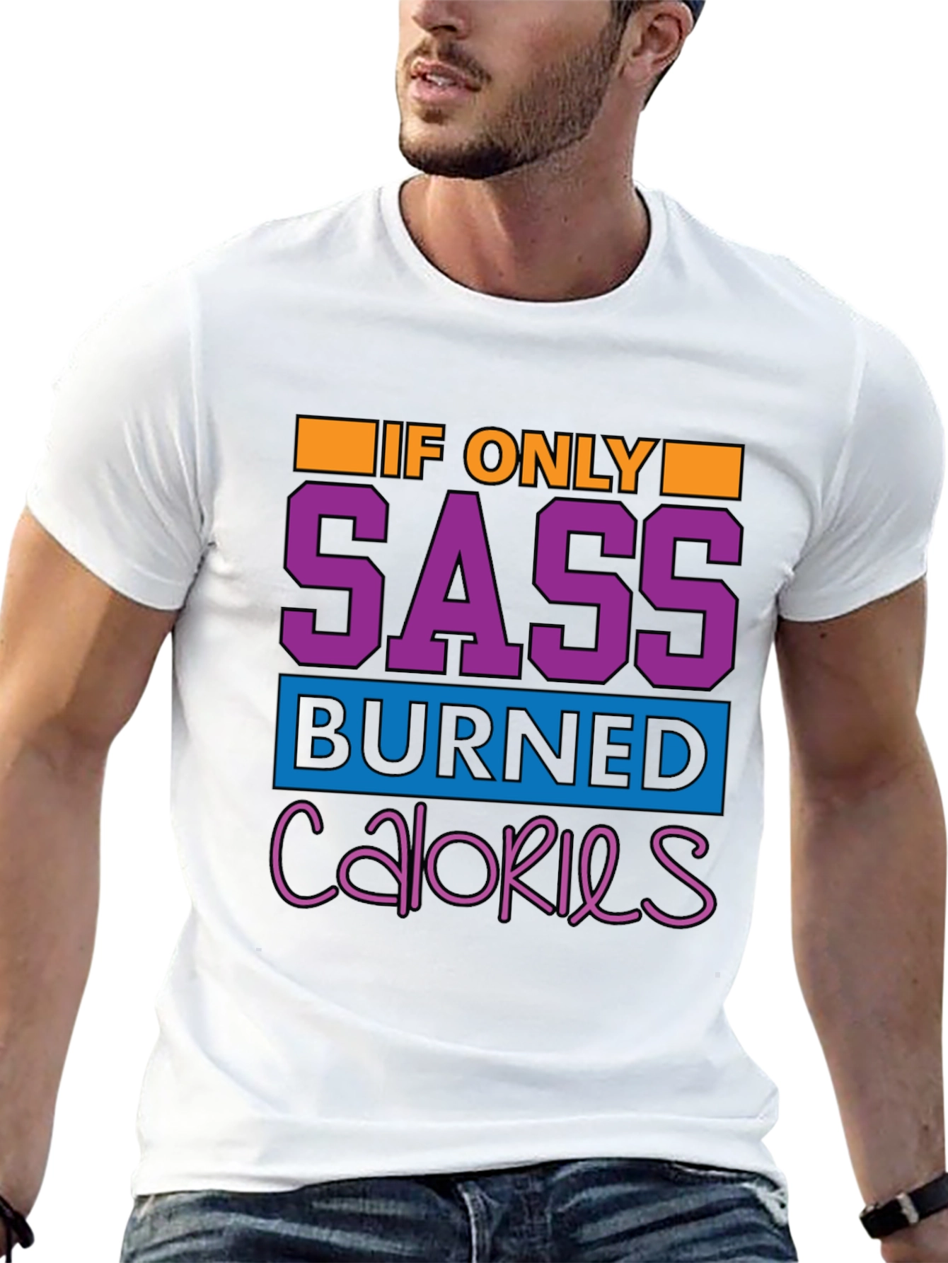 Sass Burned Calories Graphic Tee