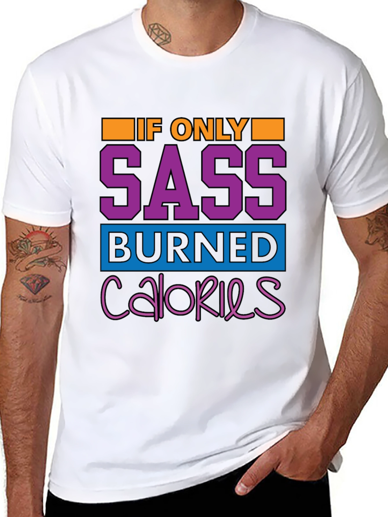 Sass Burned Calories Graphic Tee