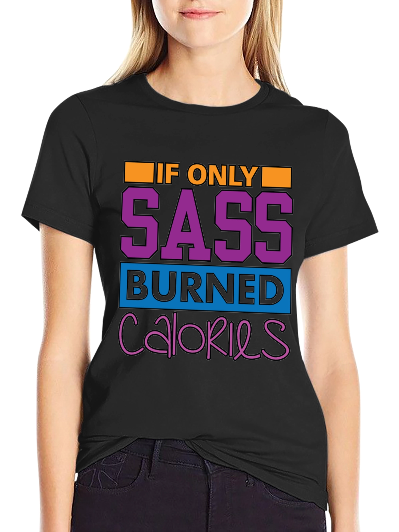 Sass Burned Calories Graphic Tee