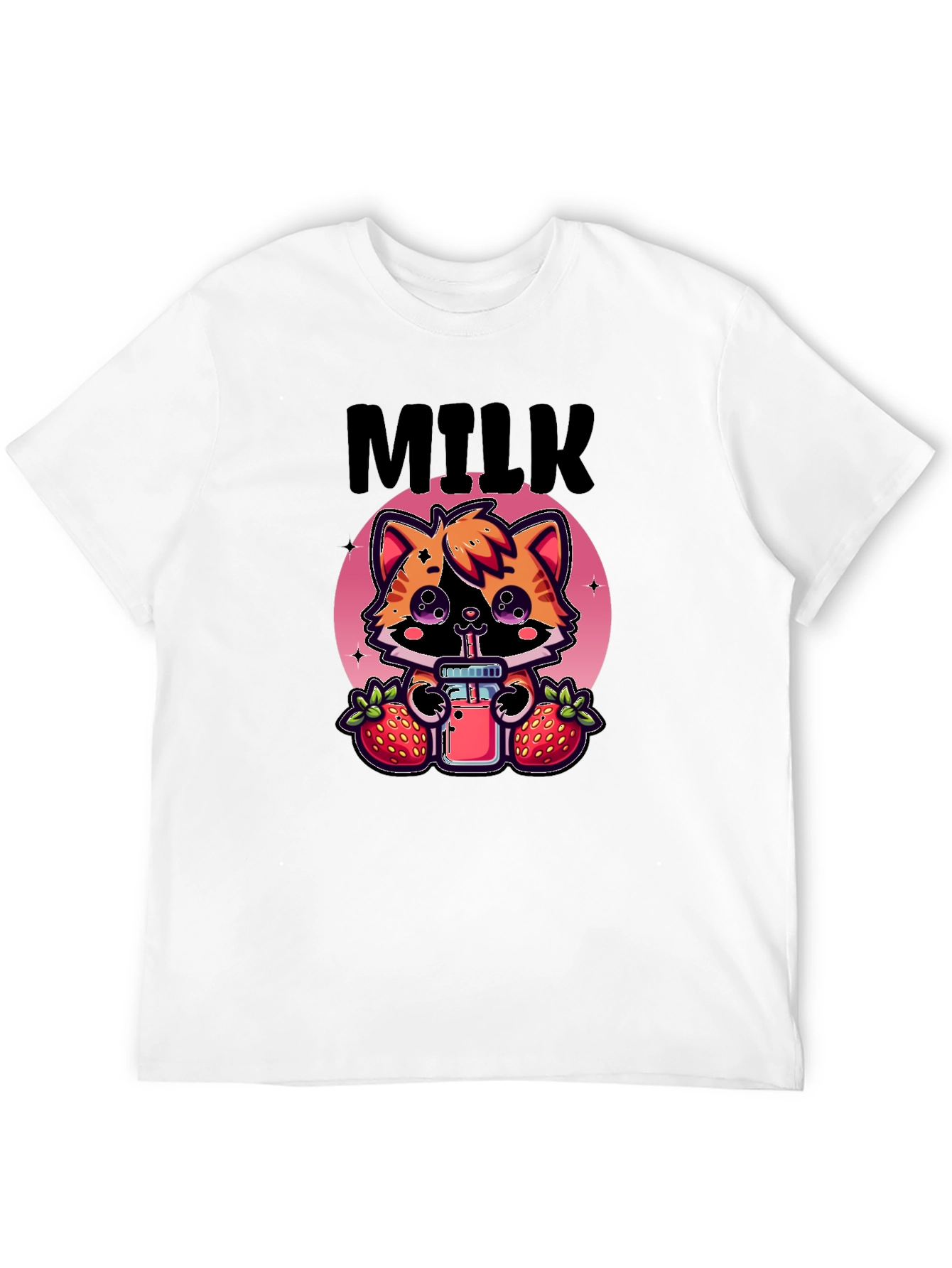 Kawaii Cat Milkshake T-Shirt