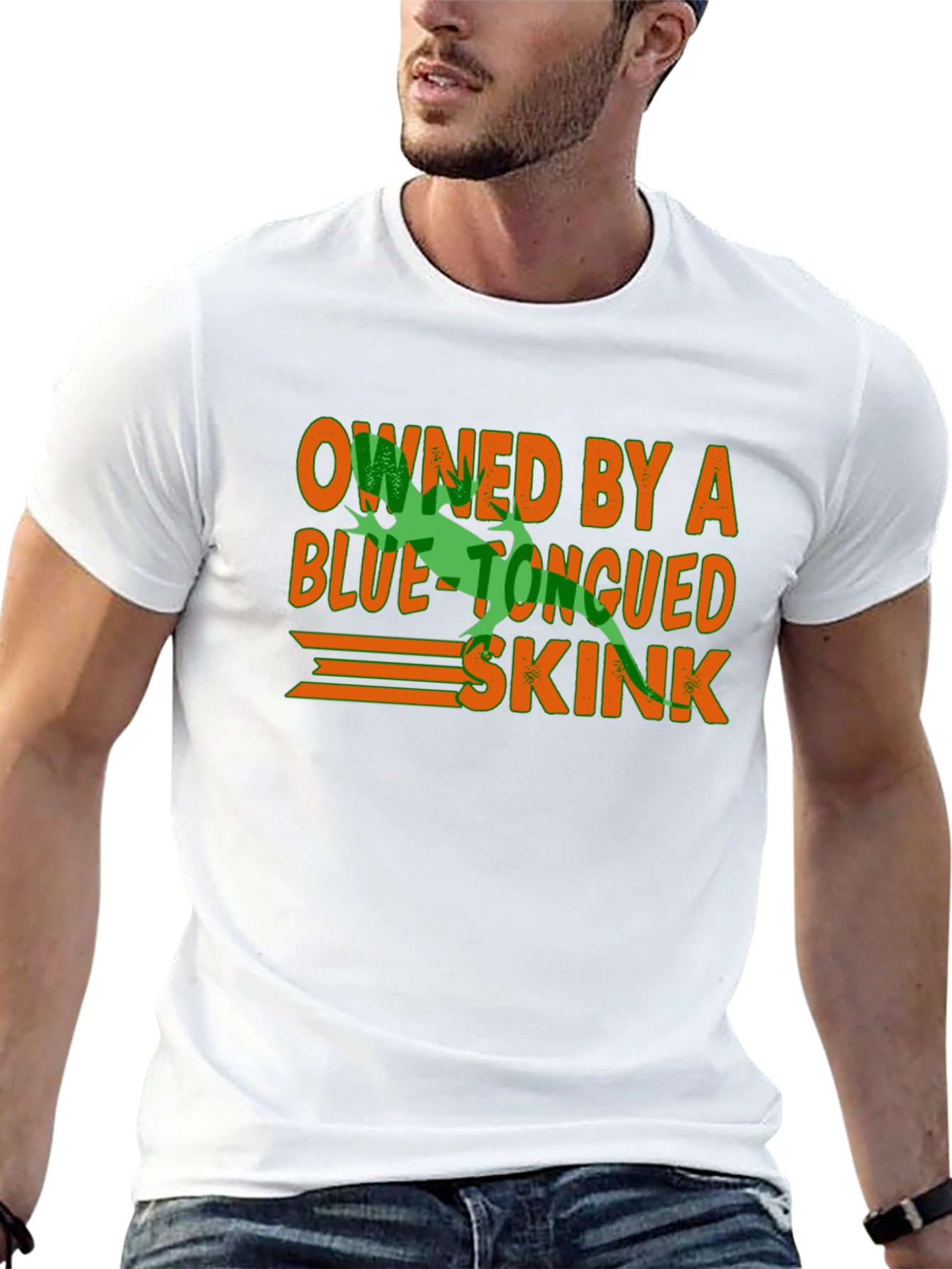 Blue Tongued Skink Owner Black T-Shirt