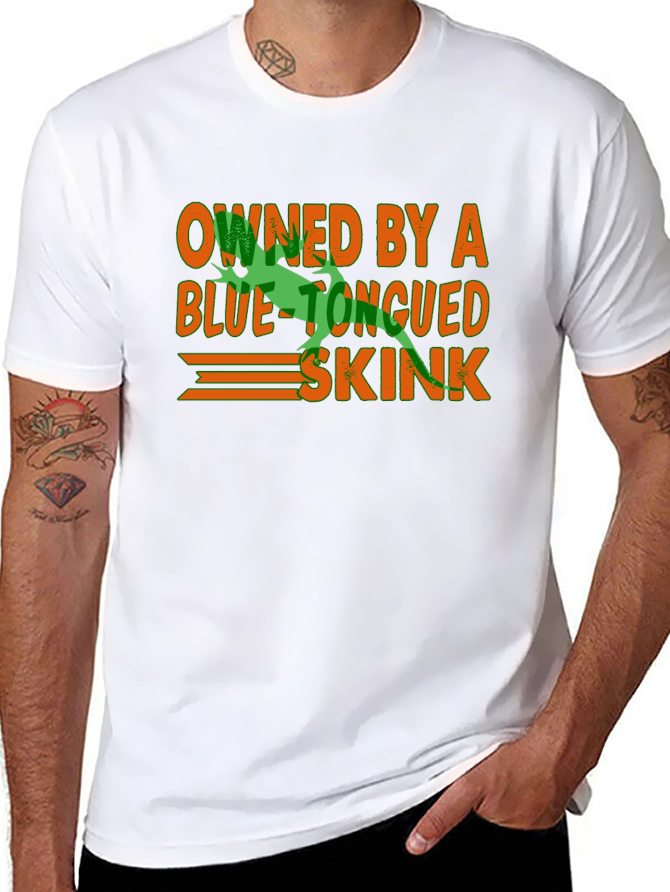Blue Tongued Skink Owner Black T-Shirt