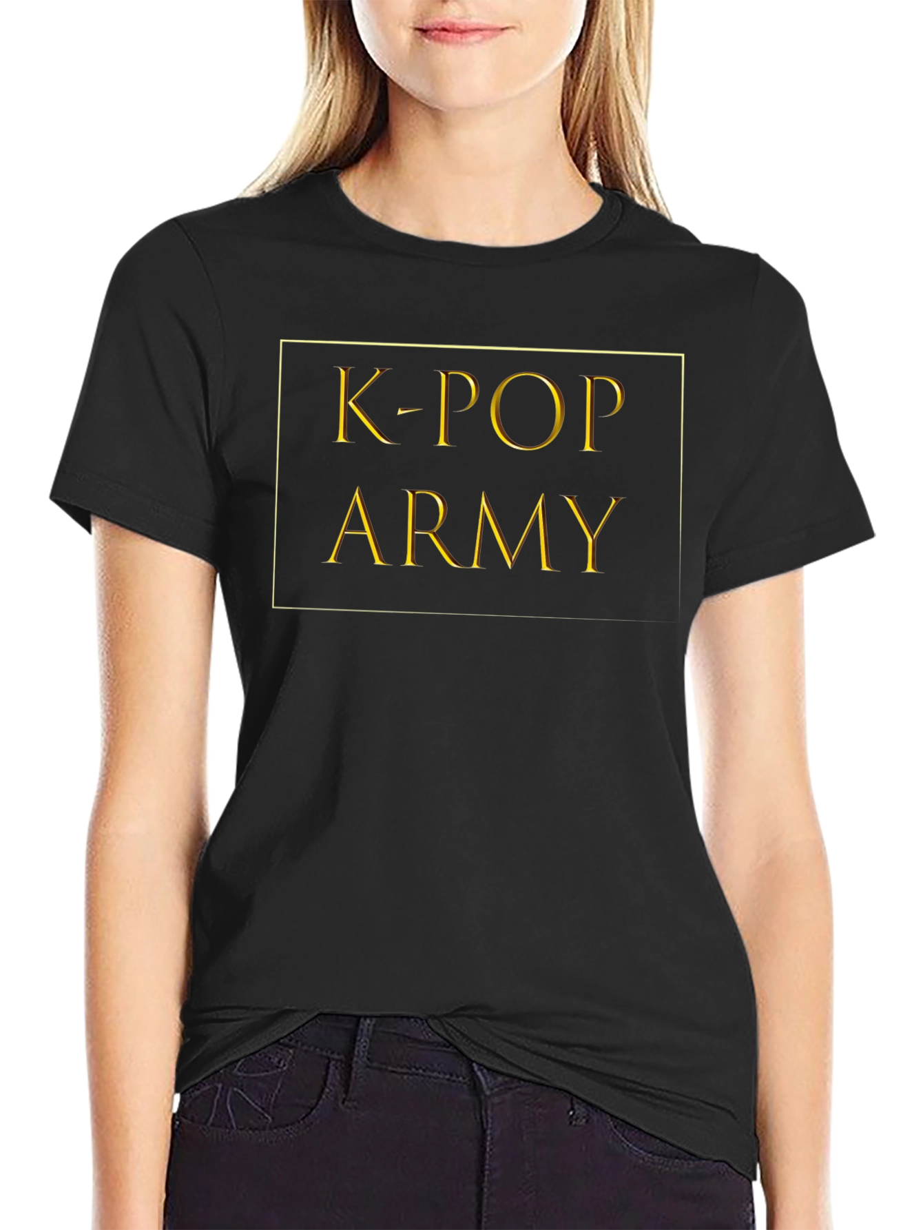K-Pop Army Black T-Shirt