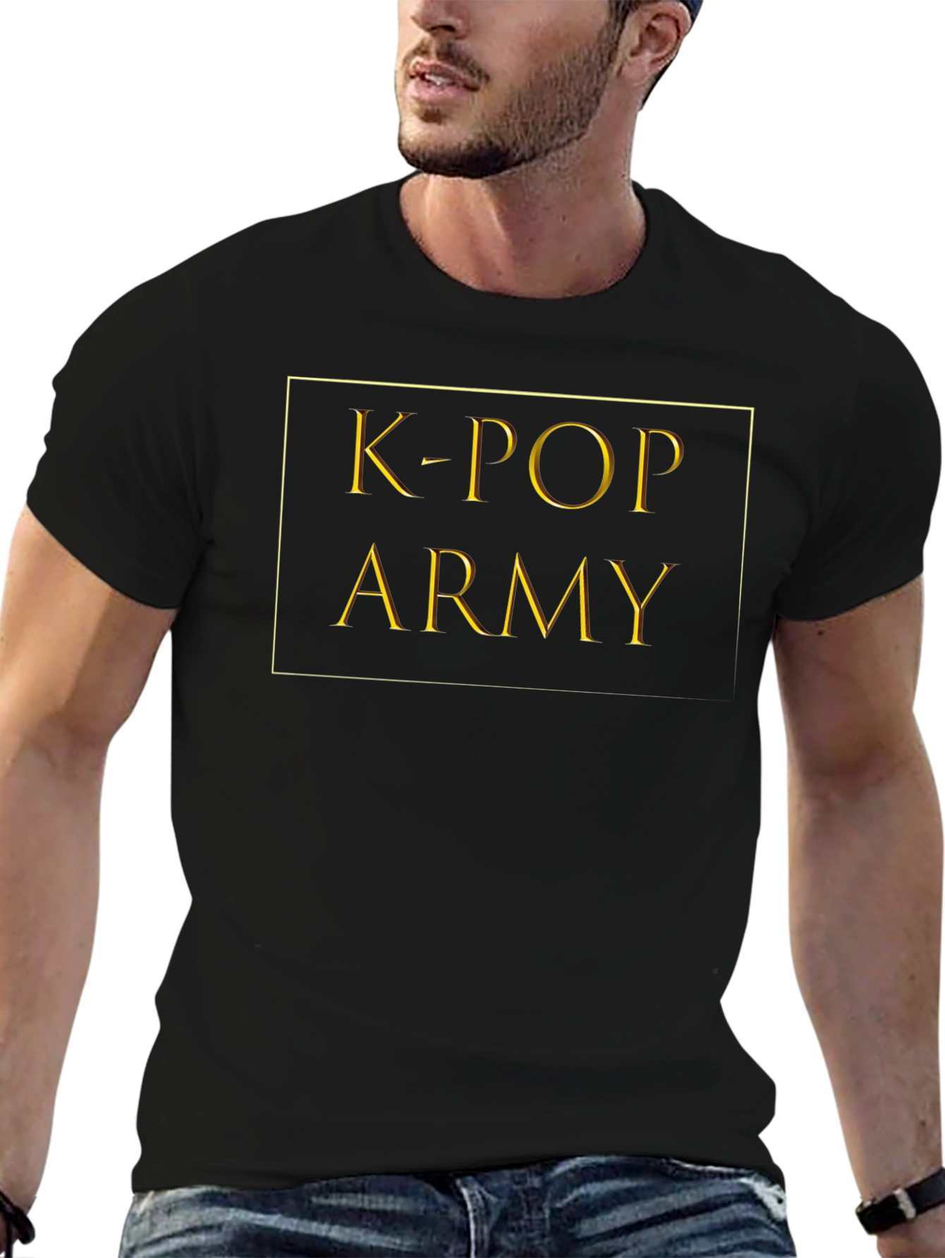K-Pop Army Black T-Shirt