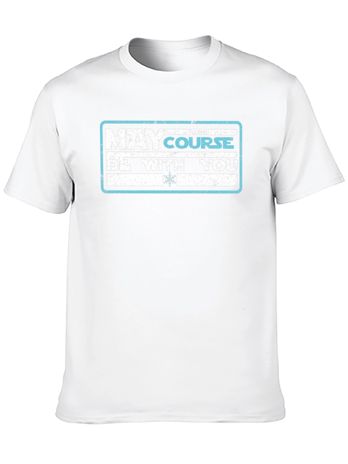 May the Course Be With You Black T-Shirt