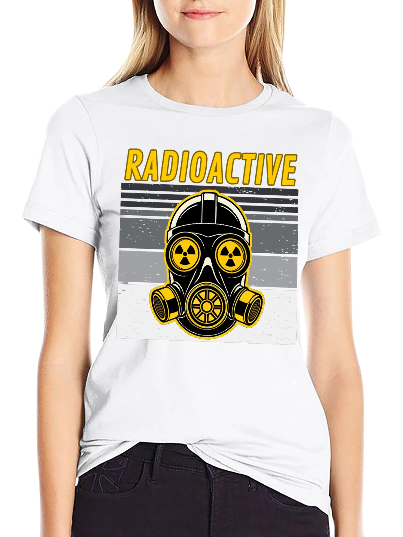 Radioactive Gas Mask Graphic T-Shirt