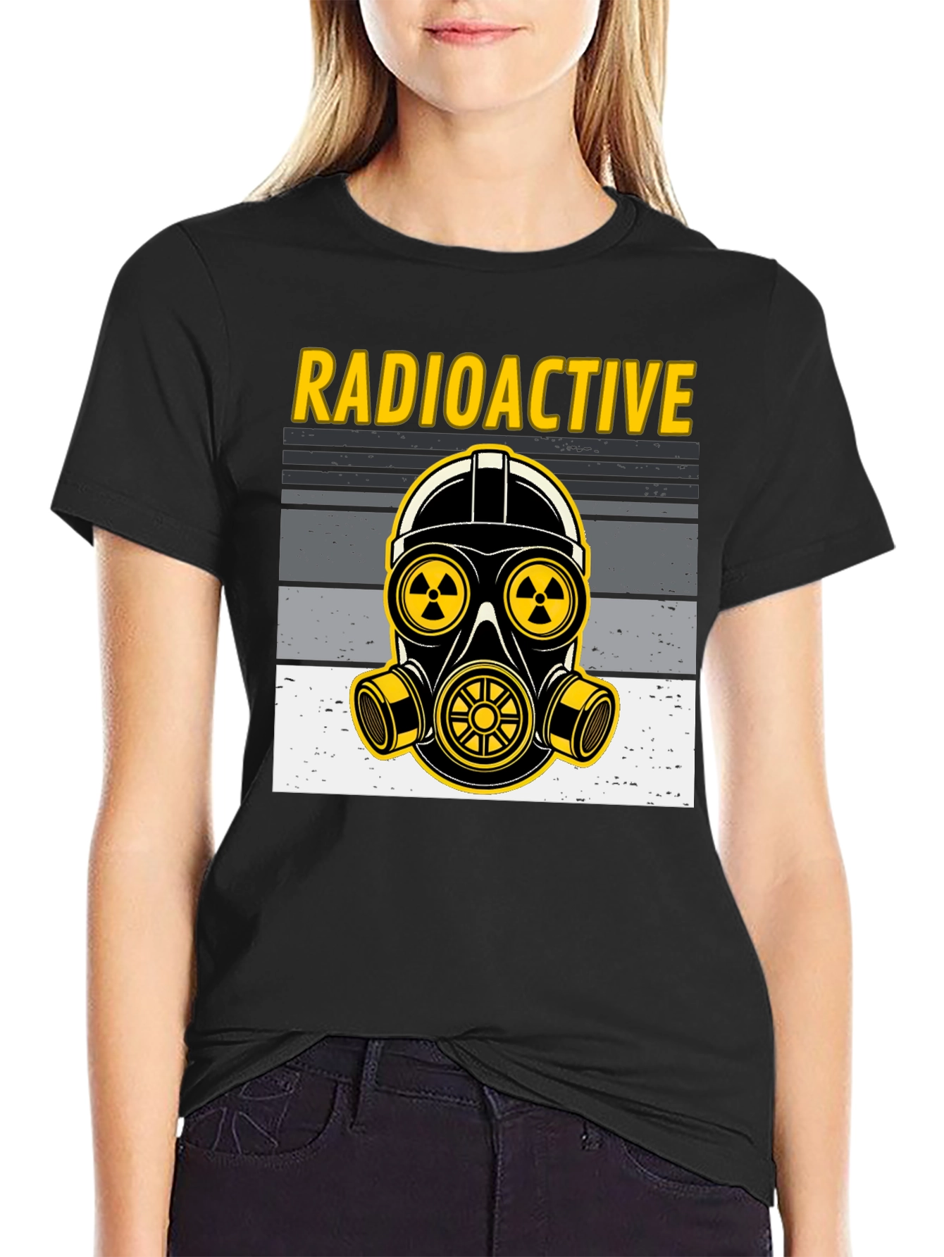 Radioactive Gas Mask Graphic T-Shirt