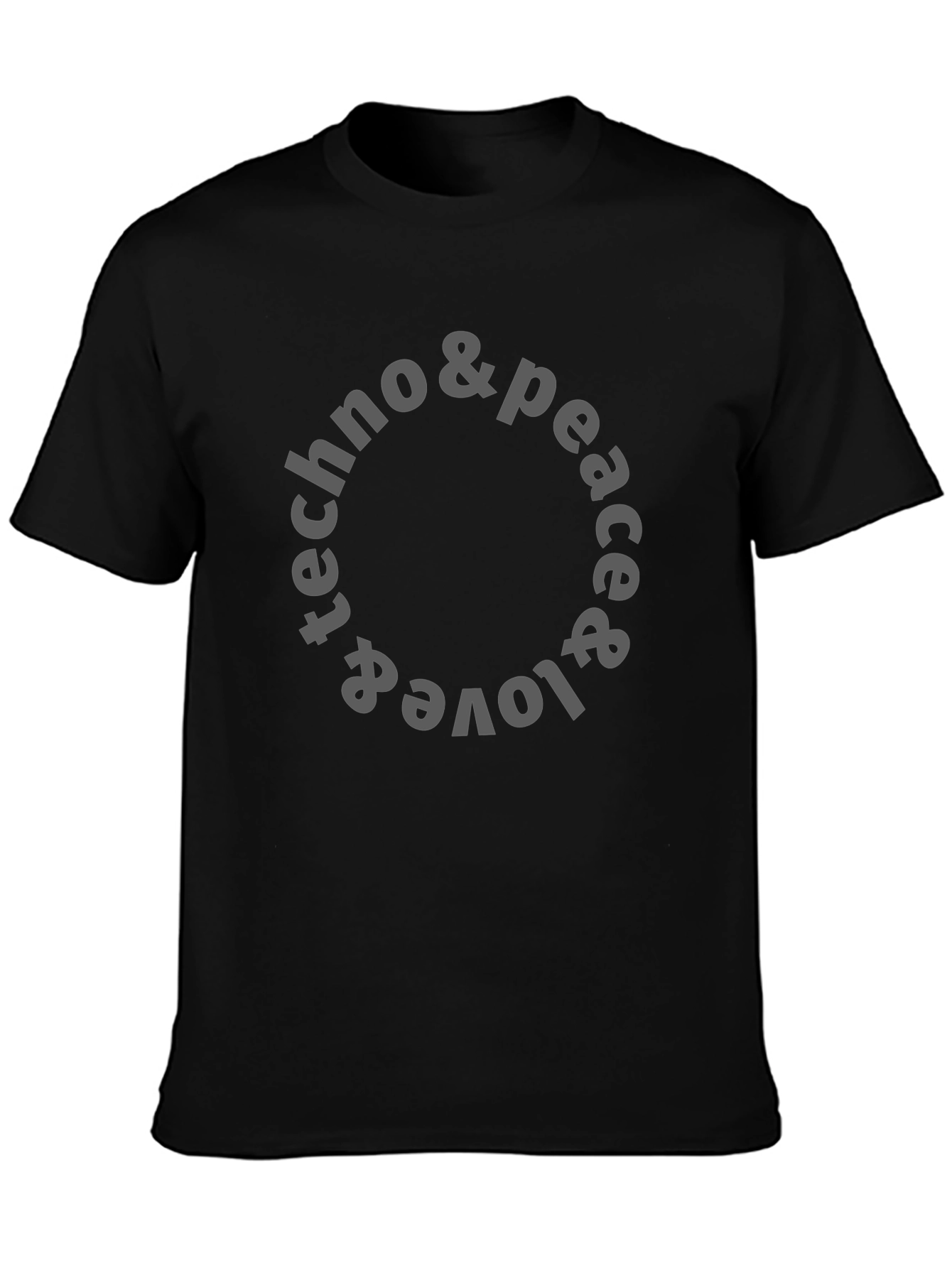 Techno Peace & Love T-Shirt - Unisex Graphic Tee