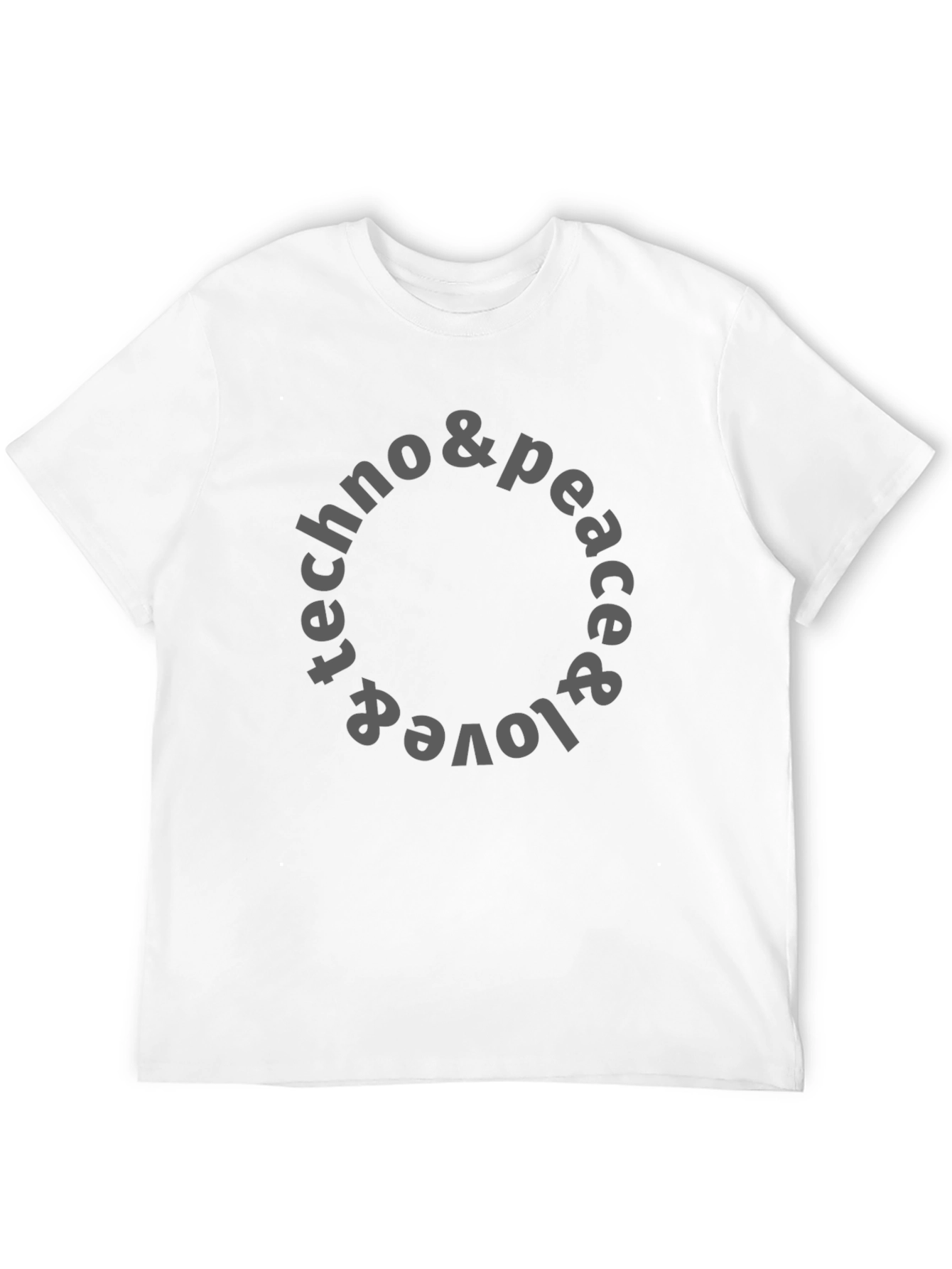 Techno Peace & Love T-Shirt - Unisex Graphic Tee