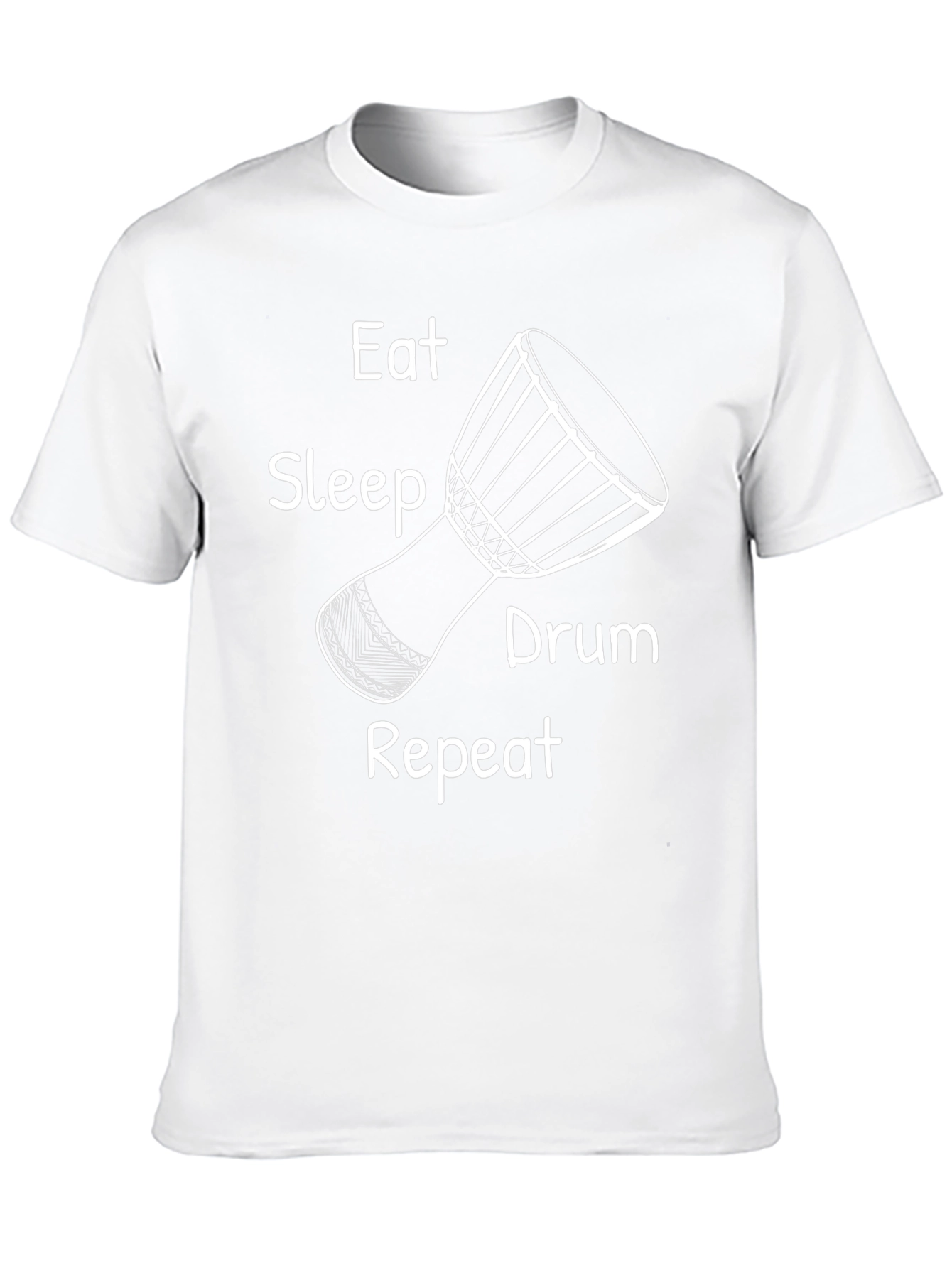 Eat Sleep Drum Repeat T-Shirt - Black
