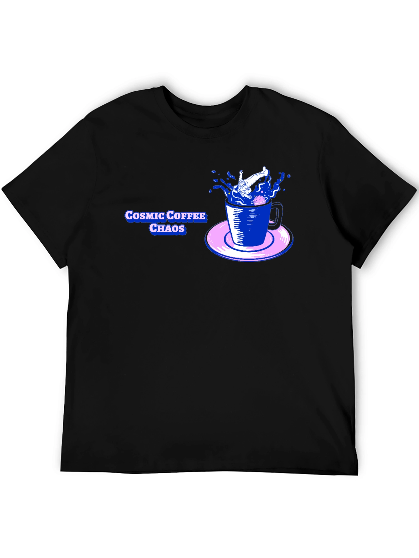 Cosmic Coffee Chaos Graphic T-Shirt