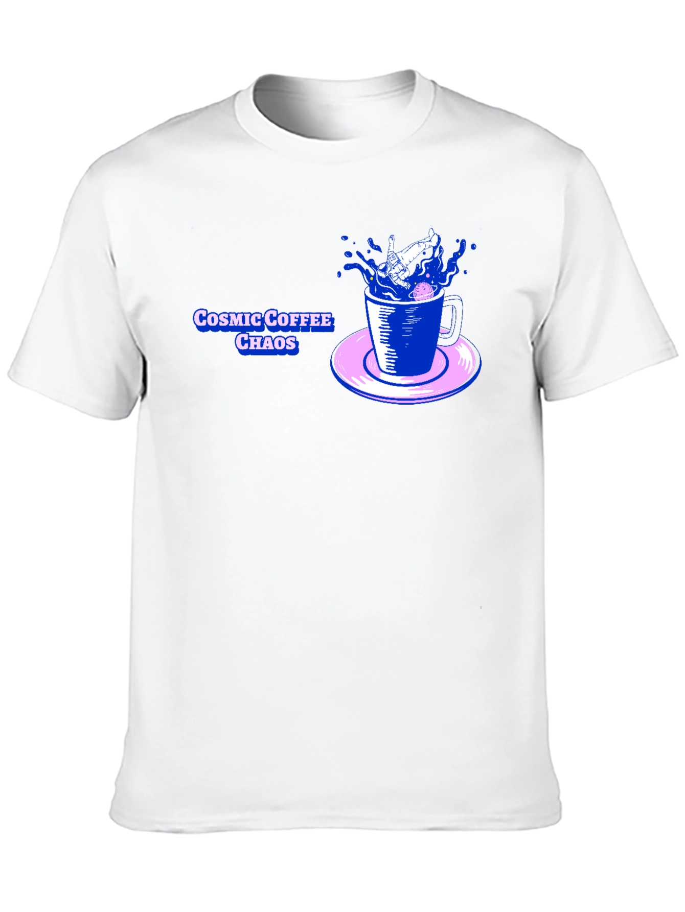 Cosmic Coffee Chaos Graphic T-Shirt