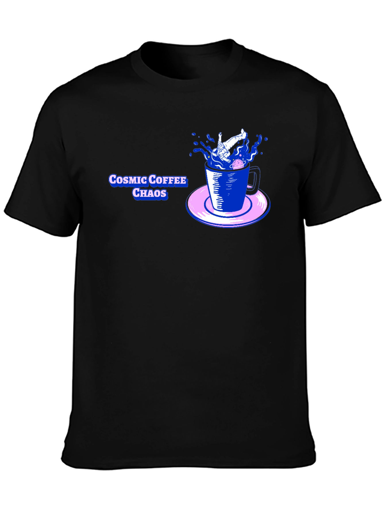 Cosmic Coffee Chaos Graphic T-Shirt