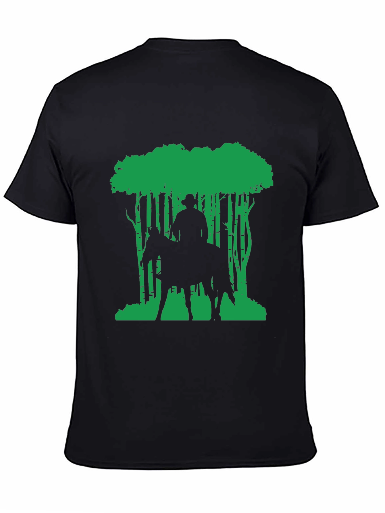 Cowboy on Horseback Forest Graphic Tee
