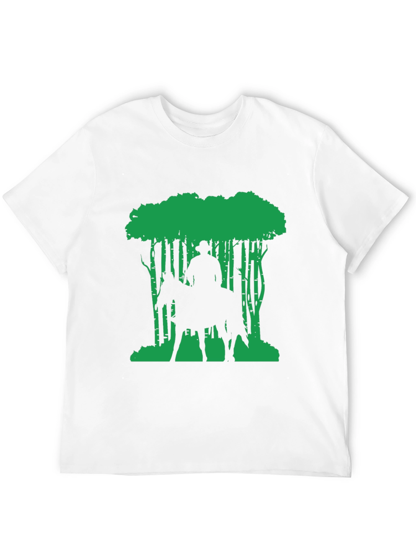 Cowboy on Horseback Forest Graphic Tee