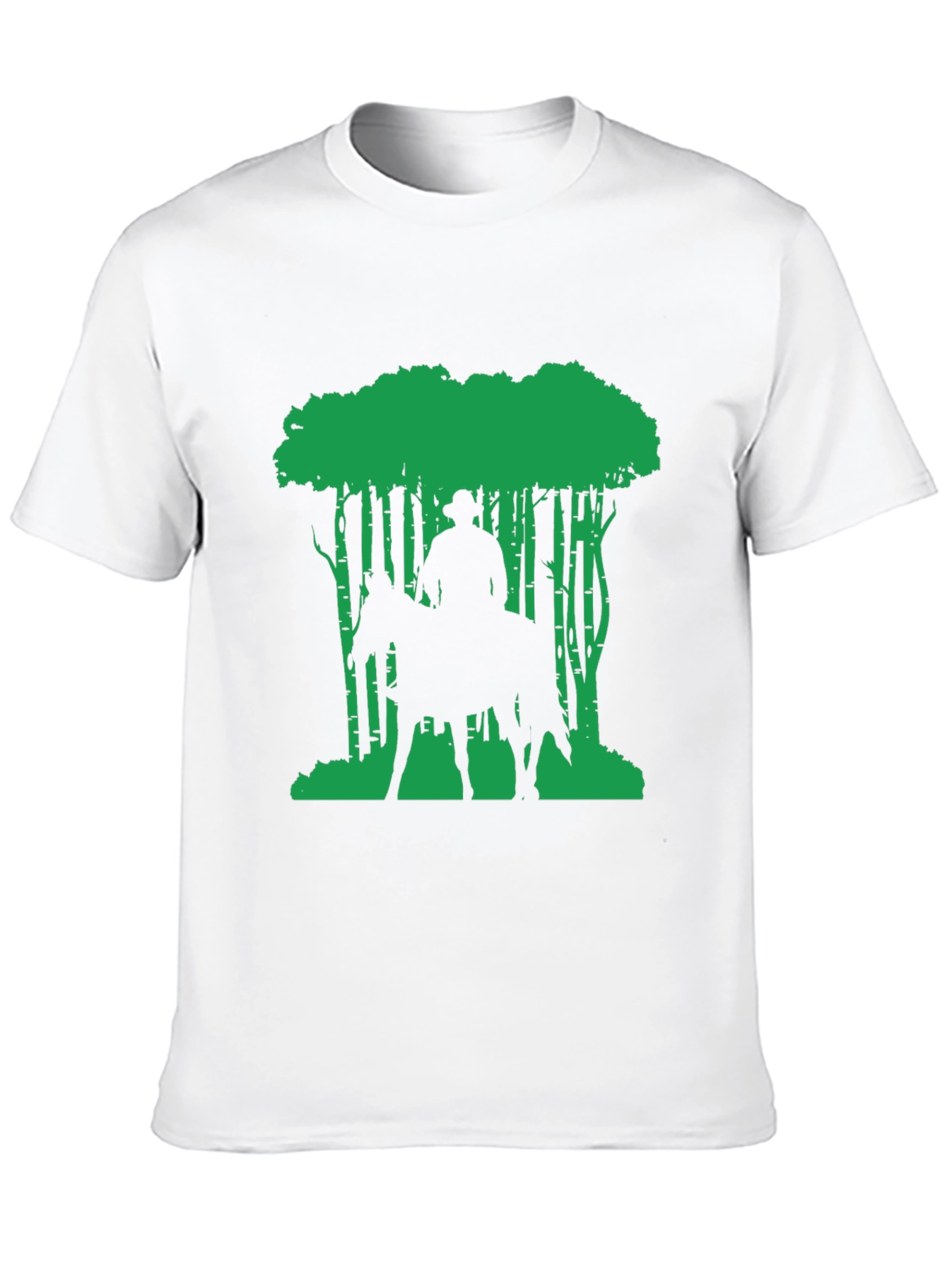 Cowboy on Horseback Forest Graphic Tee