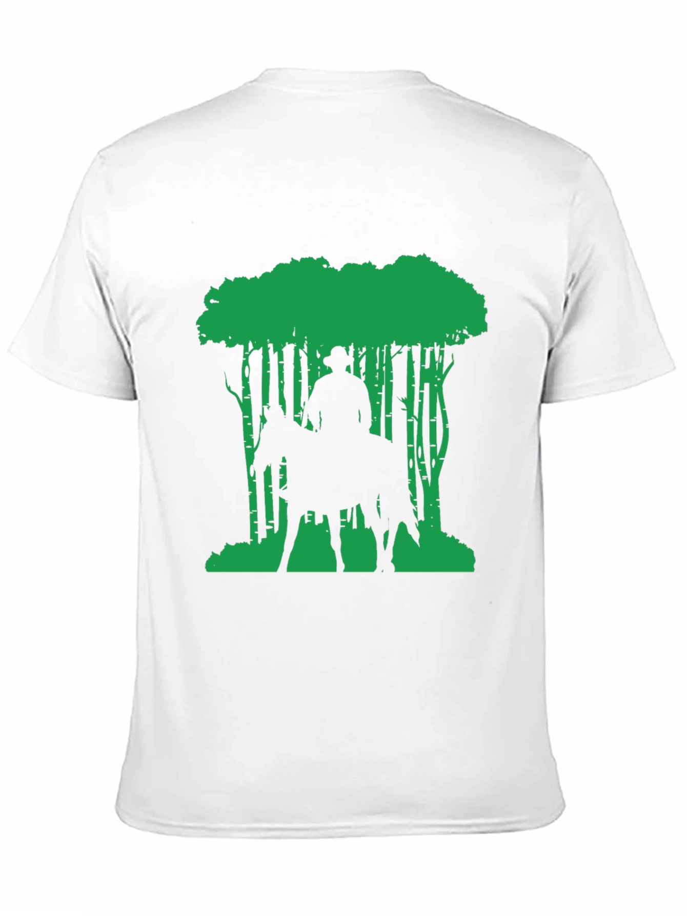 Cowboy on Horseback Forest Graphic Tee