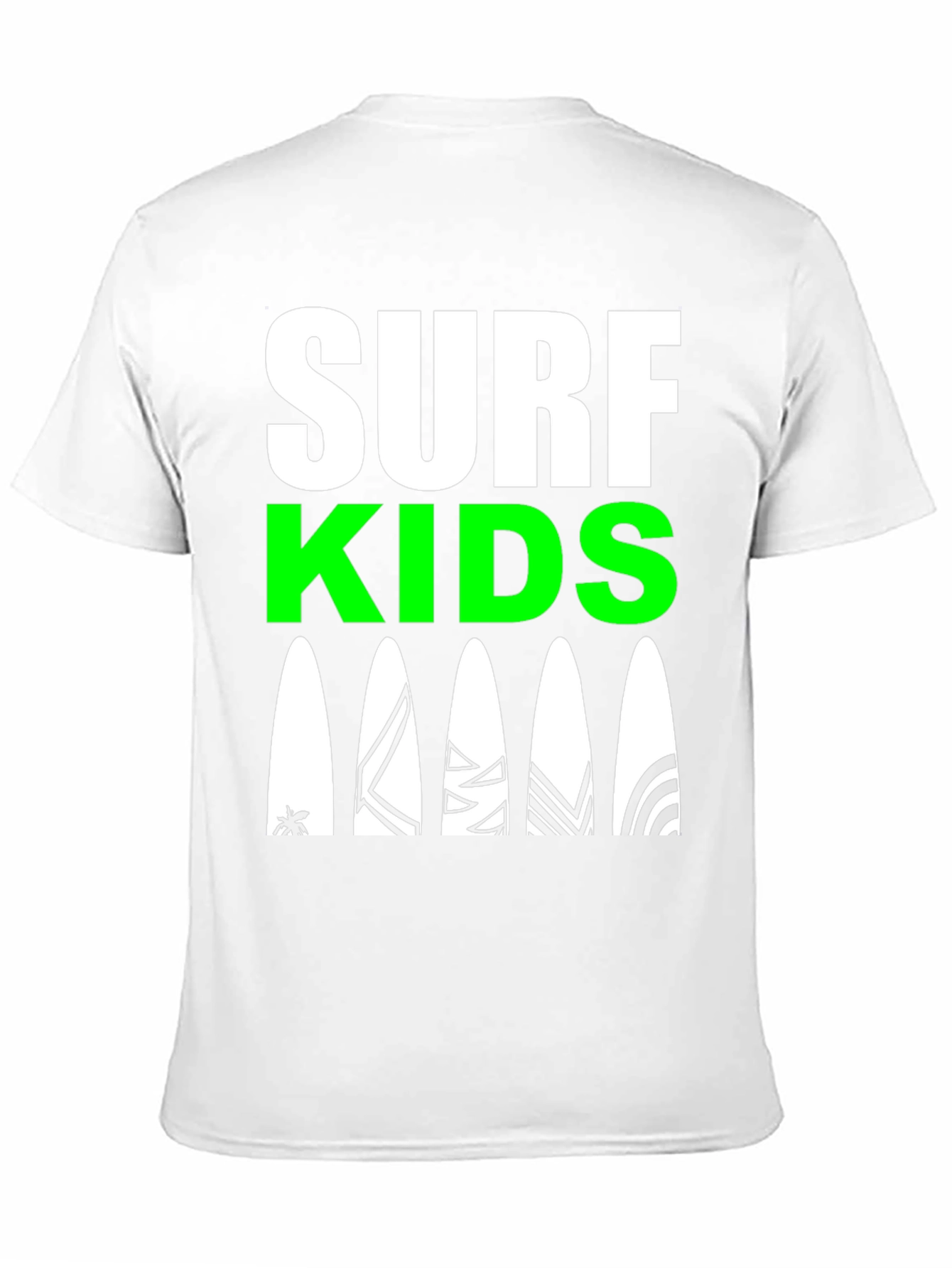 Surf Kids Graphic Tee - Black Cotton Surfboard Design