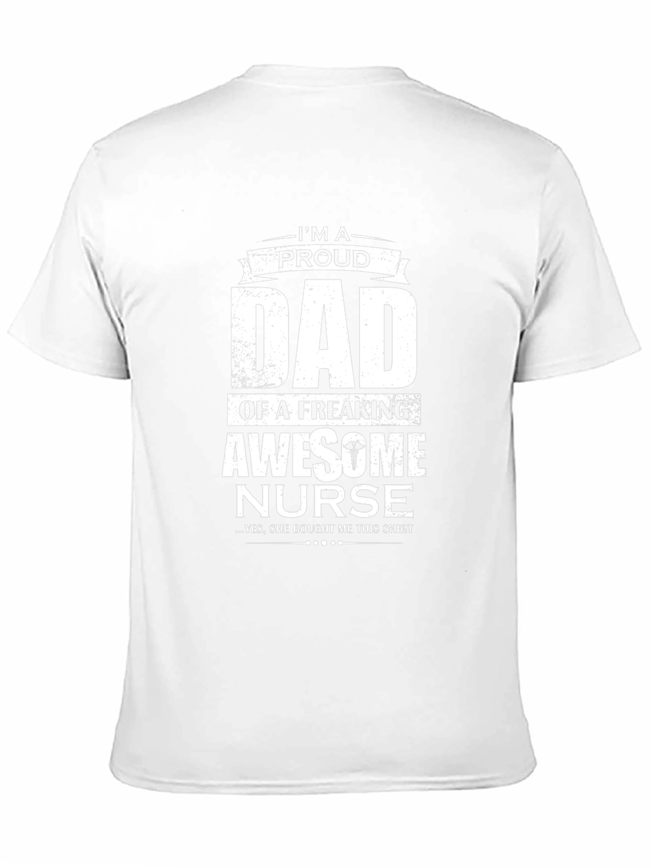 Proud Dad Awesome Nurse Graphic T-Shirt