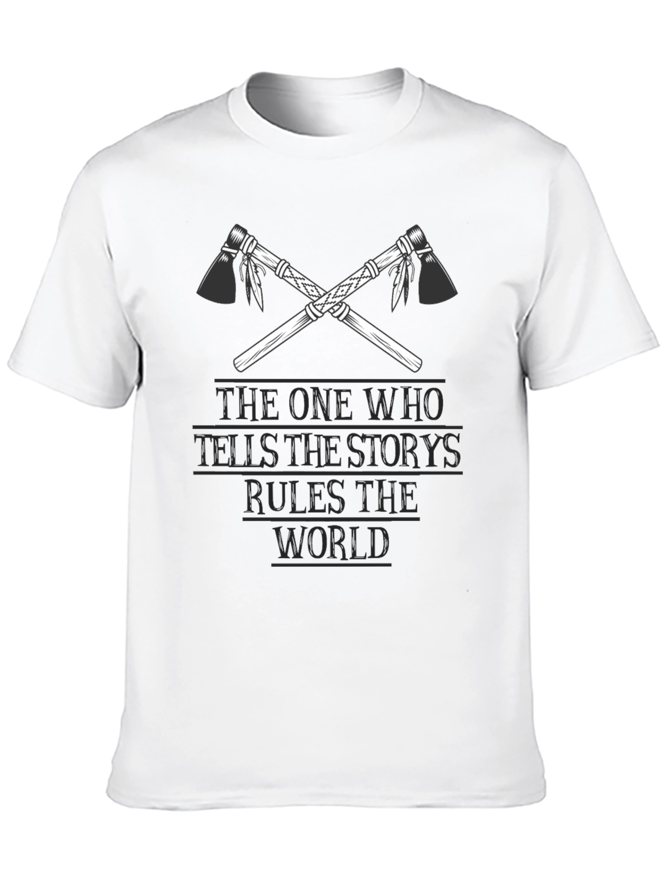 Storyteller Rules Tee - Crossed Tomahawks Design