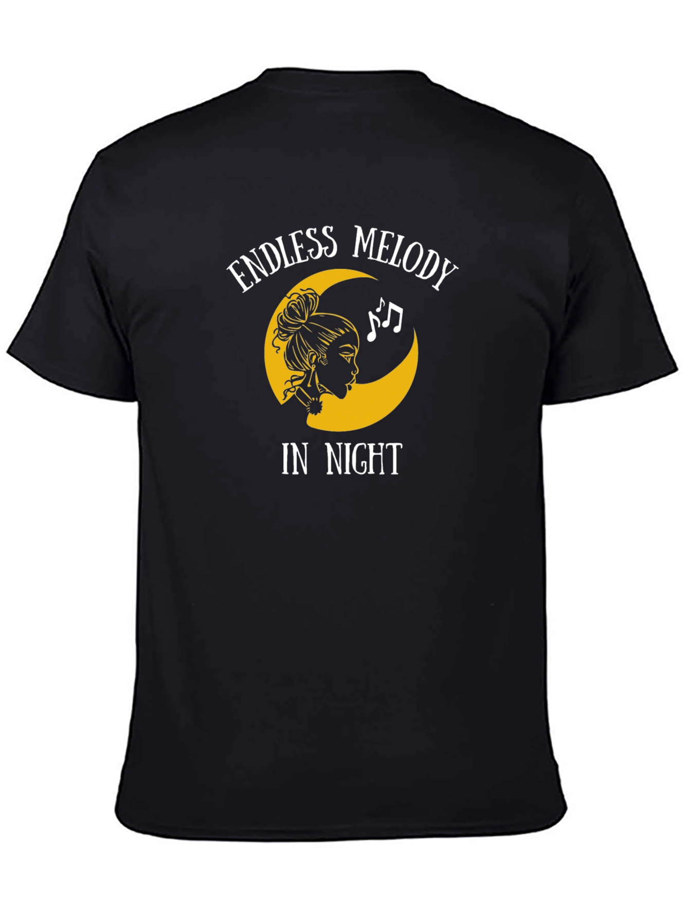 Endless Melody in Night Graphic Tee - Black