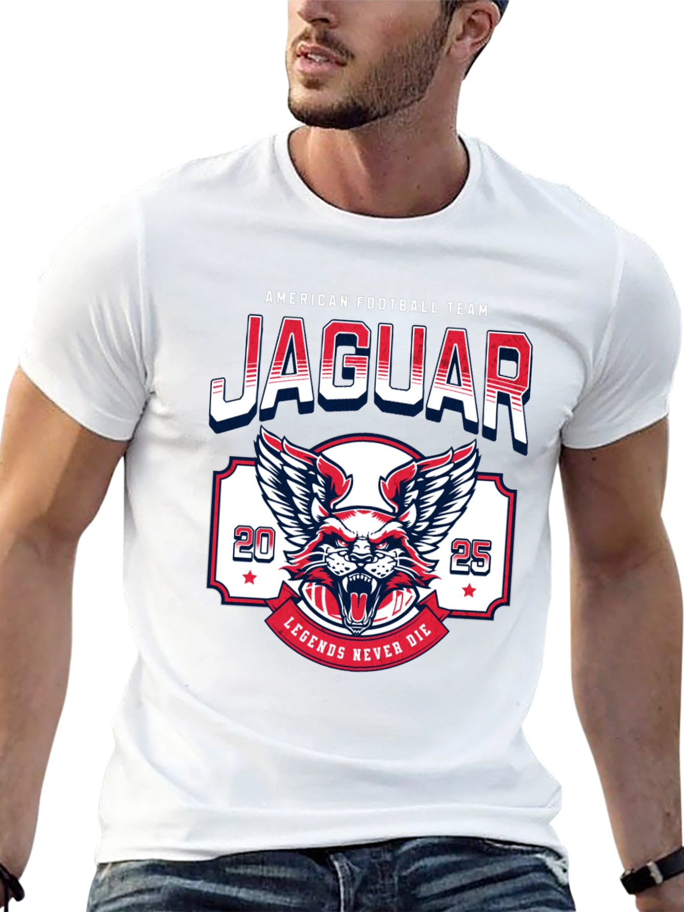 Jaguar Football Team Graphic T-Shirt