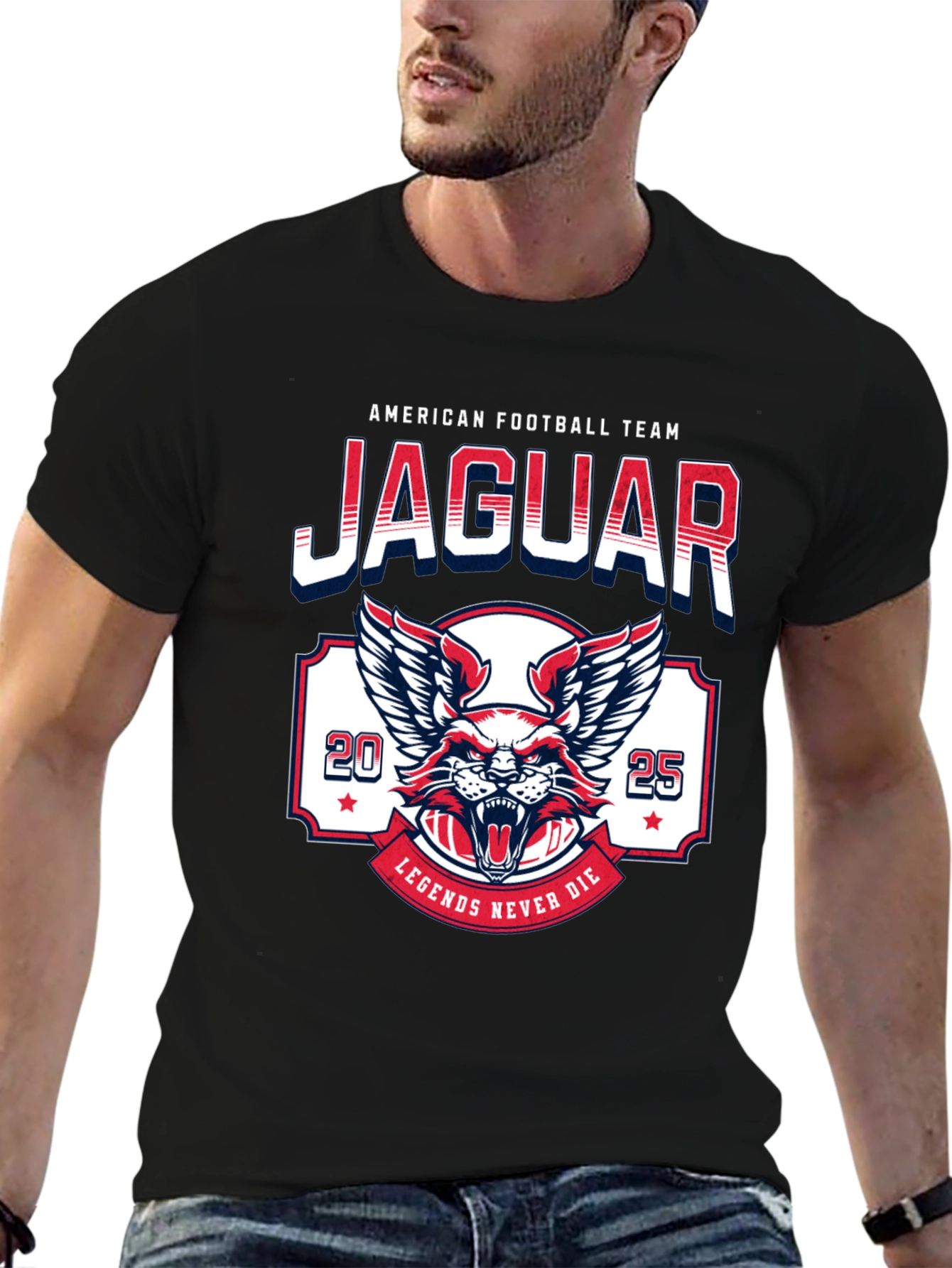 Jaguar Football Team Graphic T-Shirt