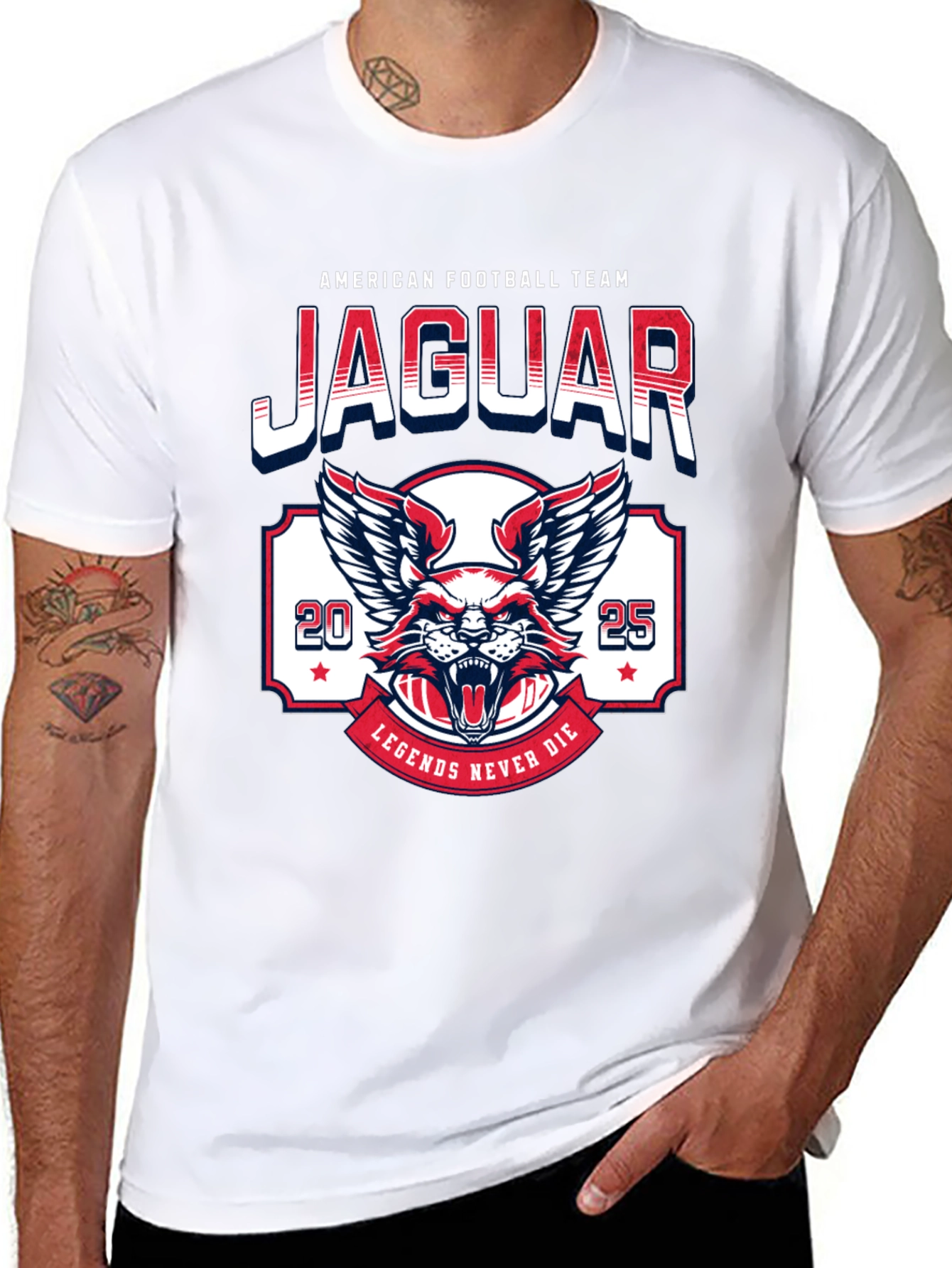 Jaguar Football Team Graphic T-Shirt