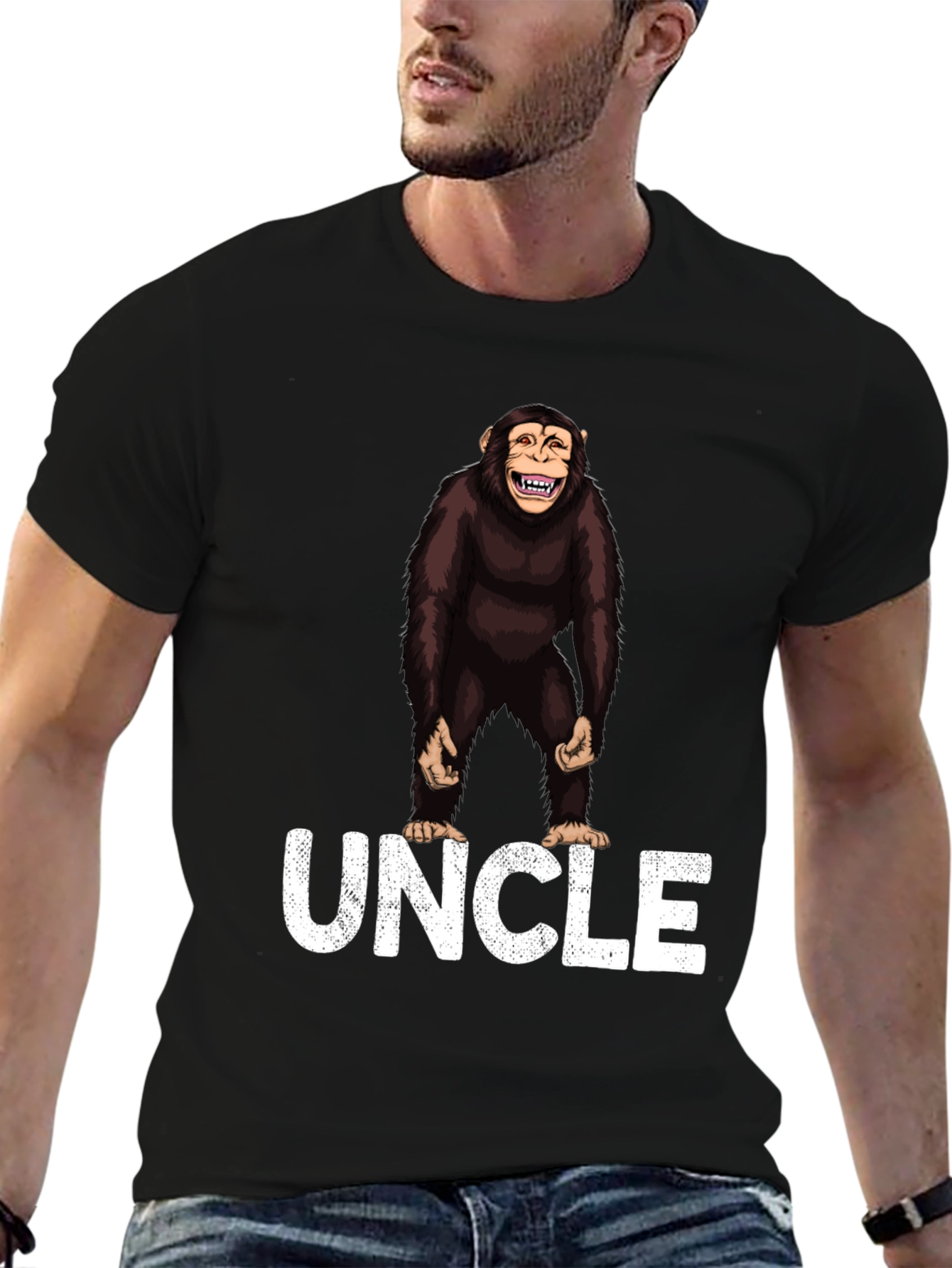 Uncle Chimp Graphic Tee - Funny Family T-Shirt