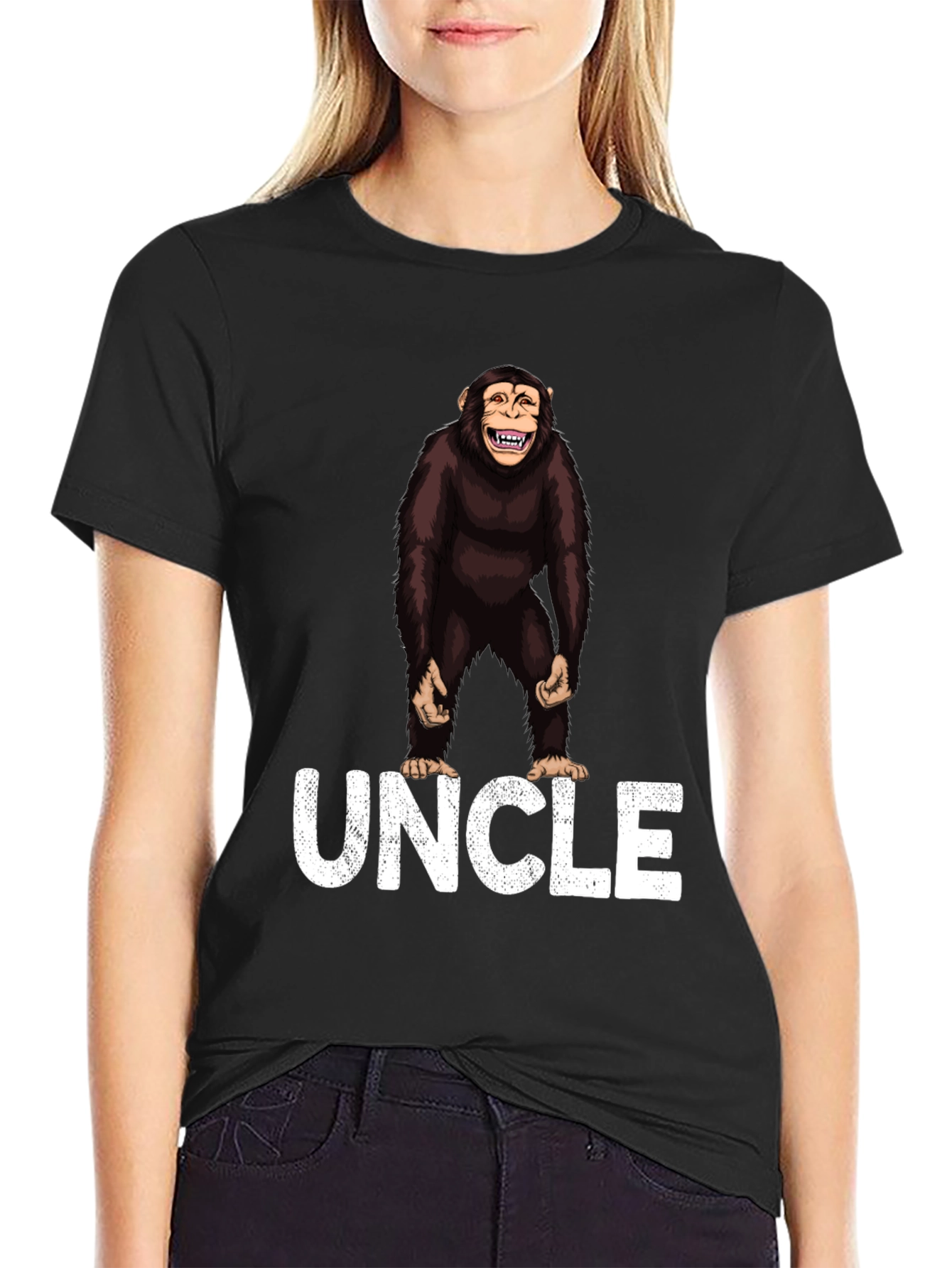 Uncle Chimp Graphic Tee - Funny Family T-Shirt