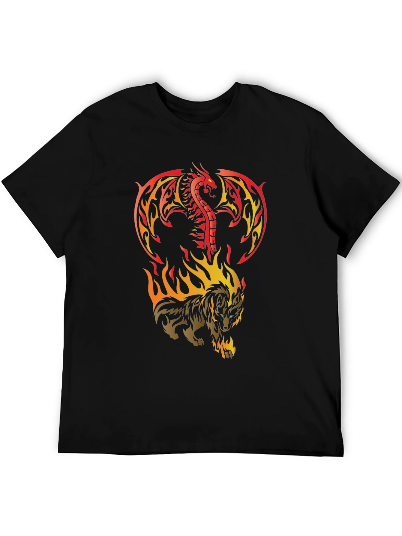 Dragon & Wolf Fire T-Shirt
