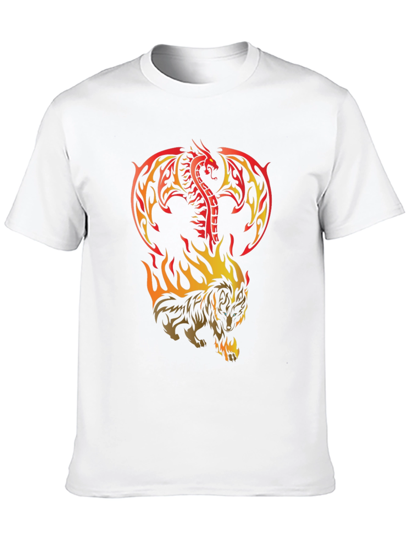 Dragon & Wolf Fire T-Shirt