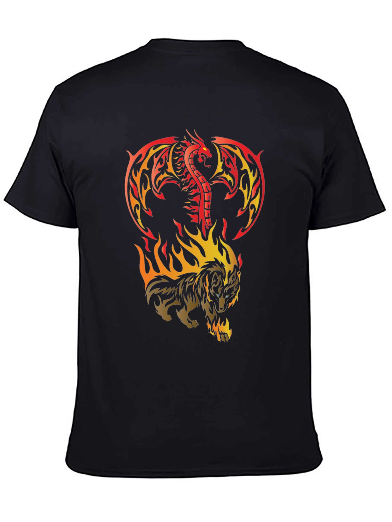 Dragon & Wolf Fire T-Shirt
