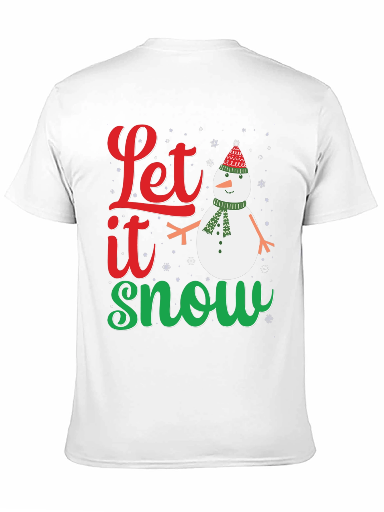 Festive Let it Snow Holiday Graphic Tee