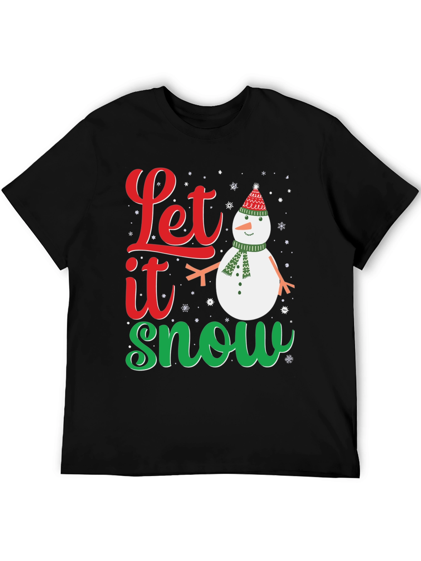 Festive Let it Snow Holiday Graphic Tee