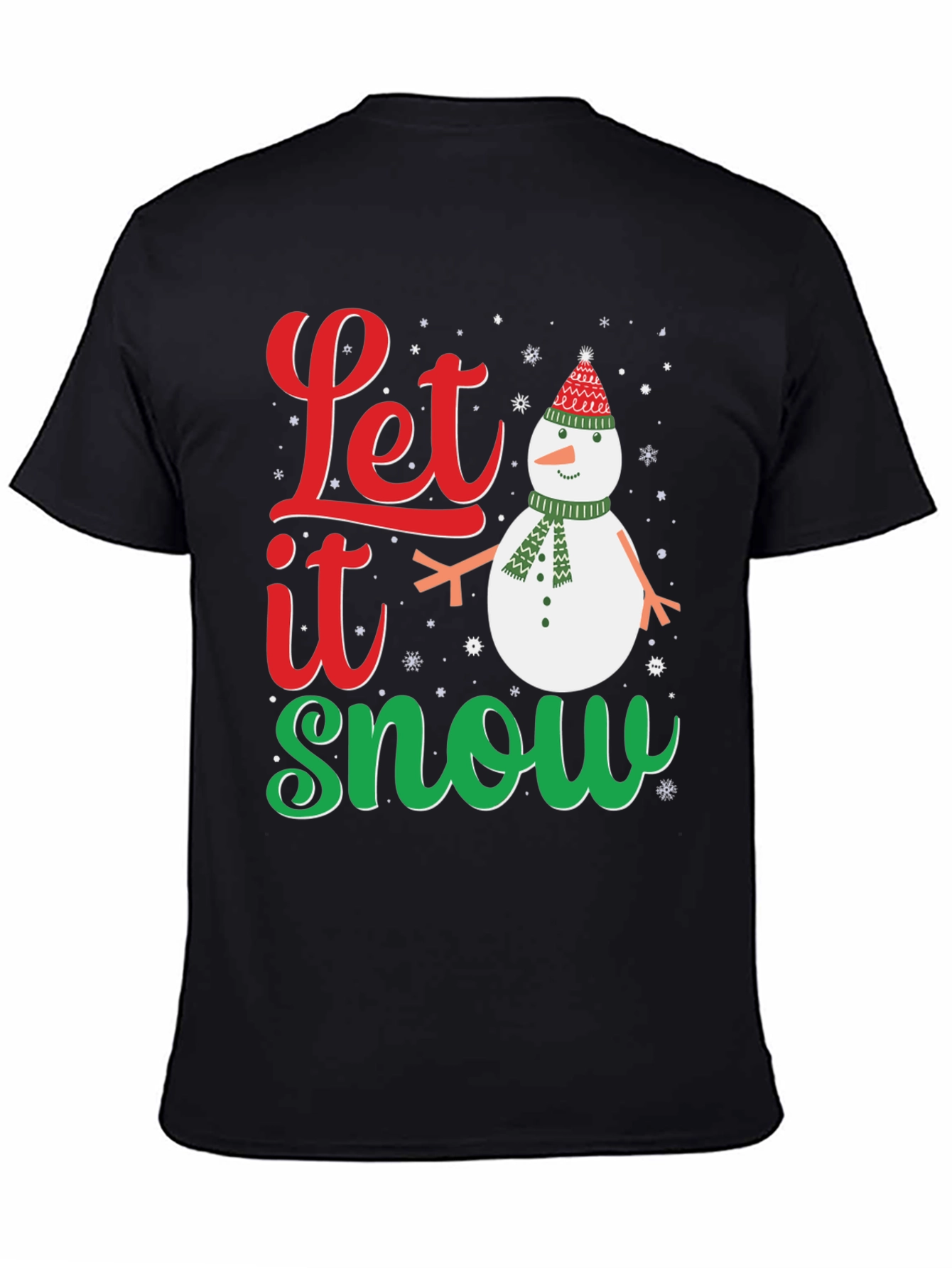 Festive Let it Snow Holiday Graphic Tee