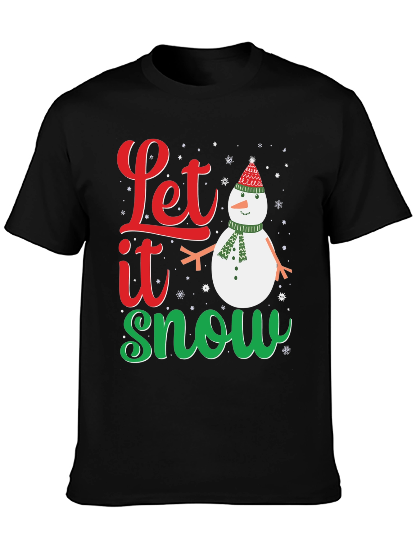Festive Let it Snow Holiday Graphic Tee