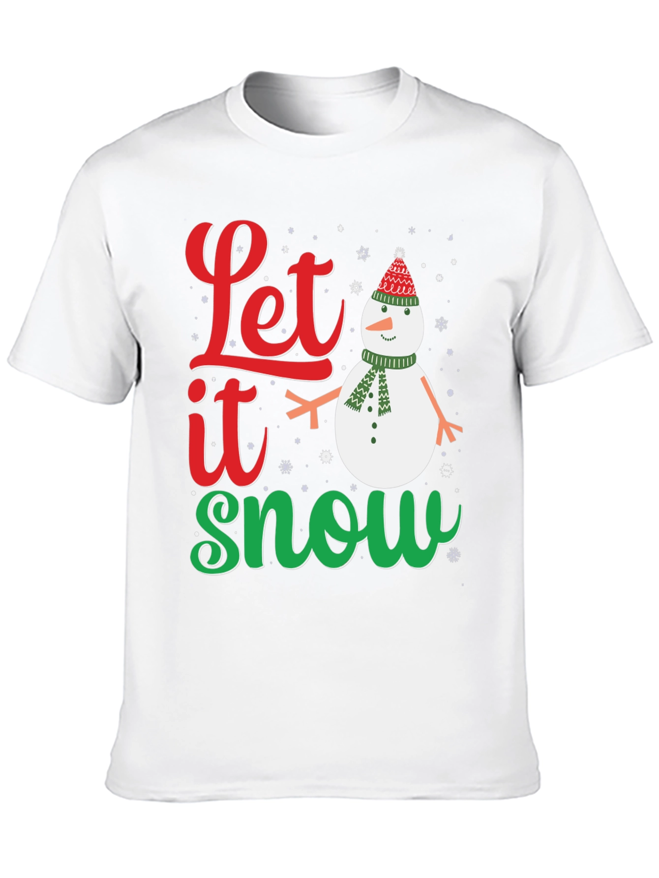 Festive Let it Snow Holiday Graphic Tee