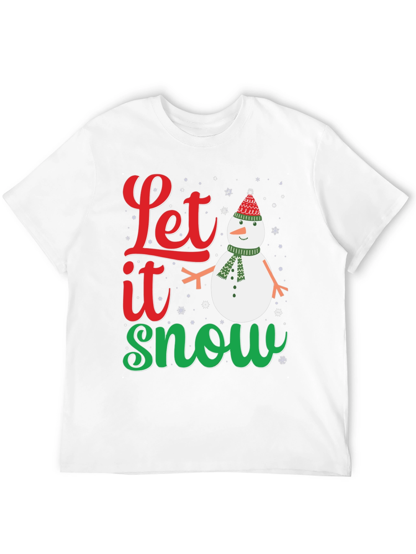 Festive Let it Snow Holiday Graphic Tee