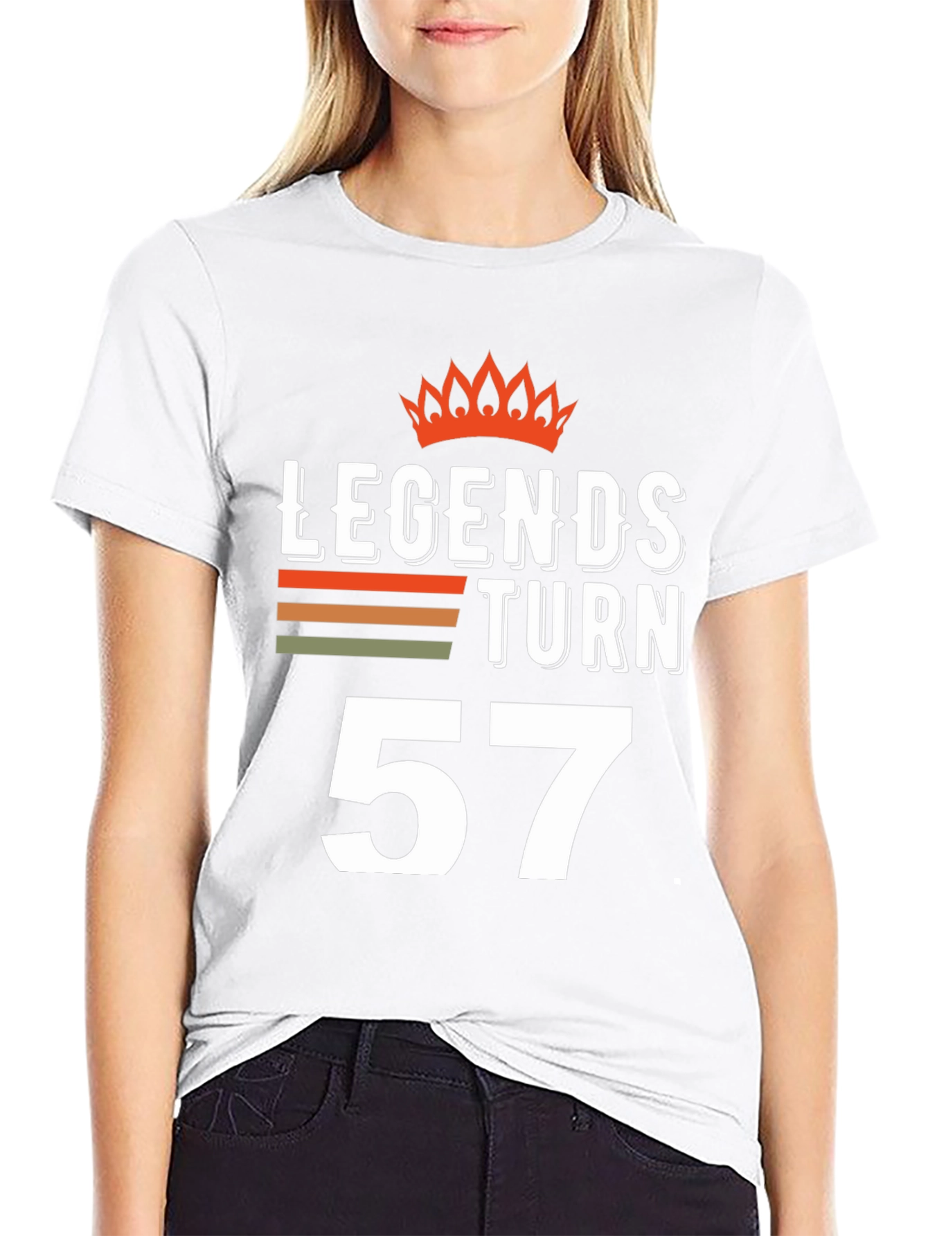 Legends Turn 57 Graphic T-Shirt Birthday Gift