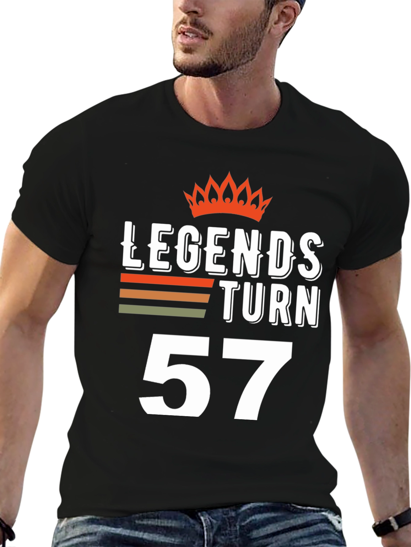 Legends Turn 57 Graphic T-Shirt Birthday Gift
