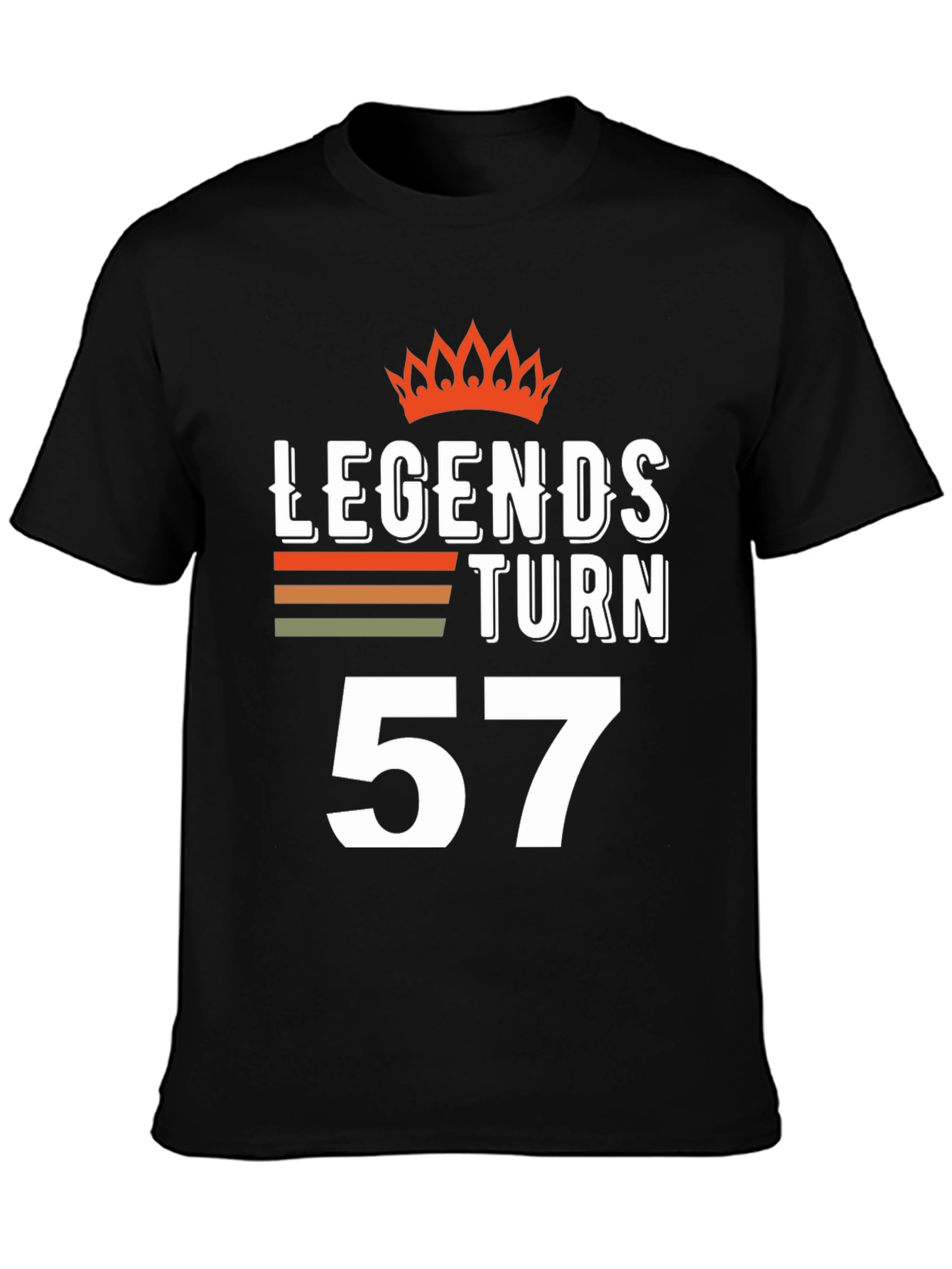 Legends Turn 57 Graphic T-Shirt Birthday Gift