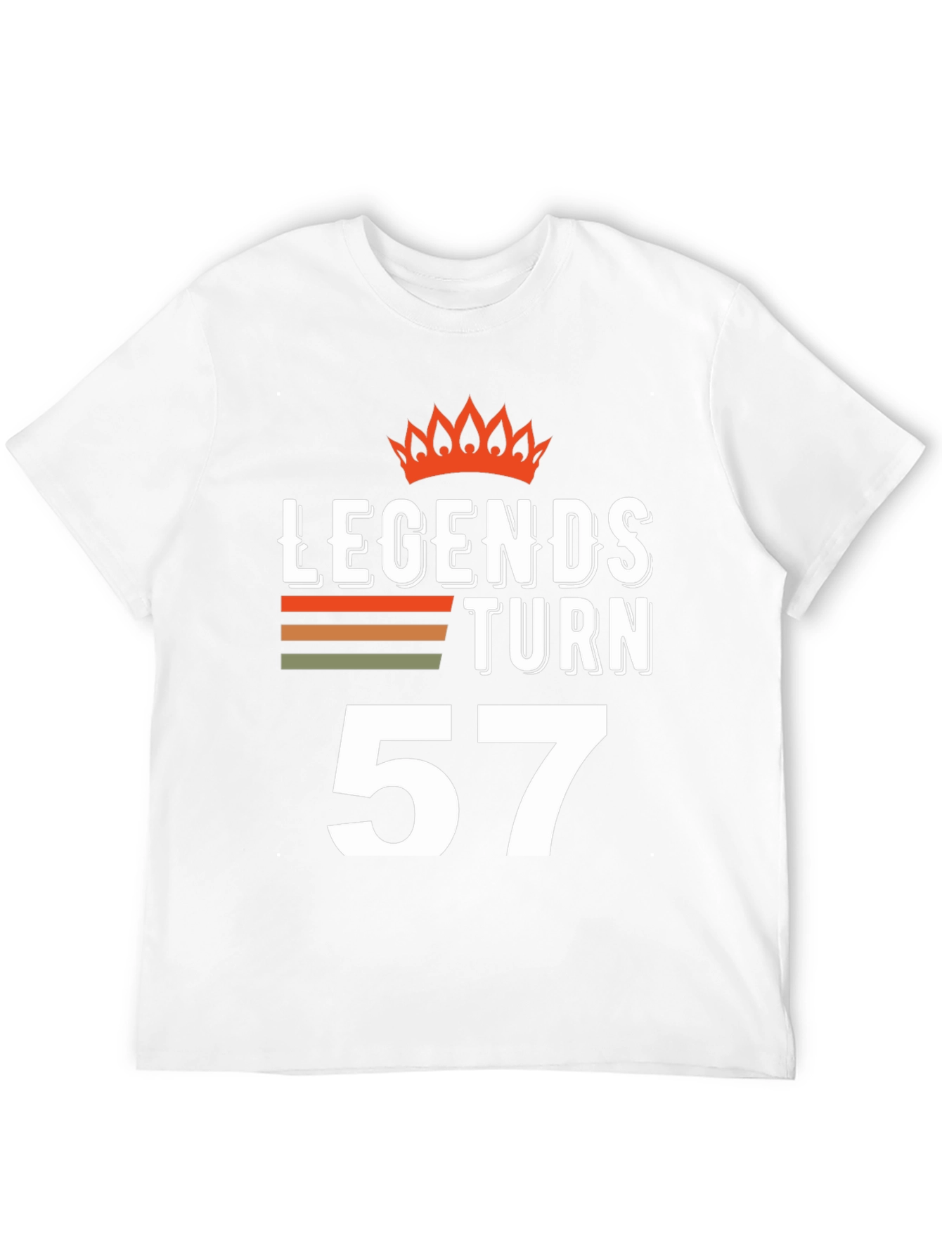 Legends Turn 57 Graphic T-Shirt Birthday Gift