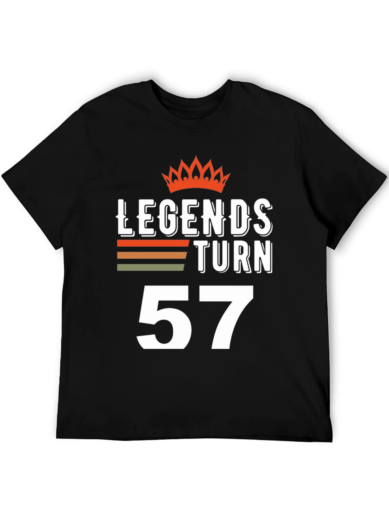 Legends Turn 57 Graphic T-Shirt Birthday Gift