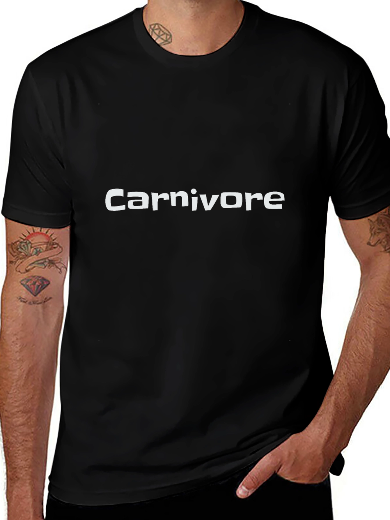 Carnivore Black T-Shirt - Bold Statement Tee