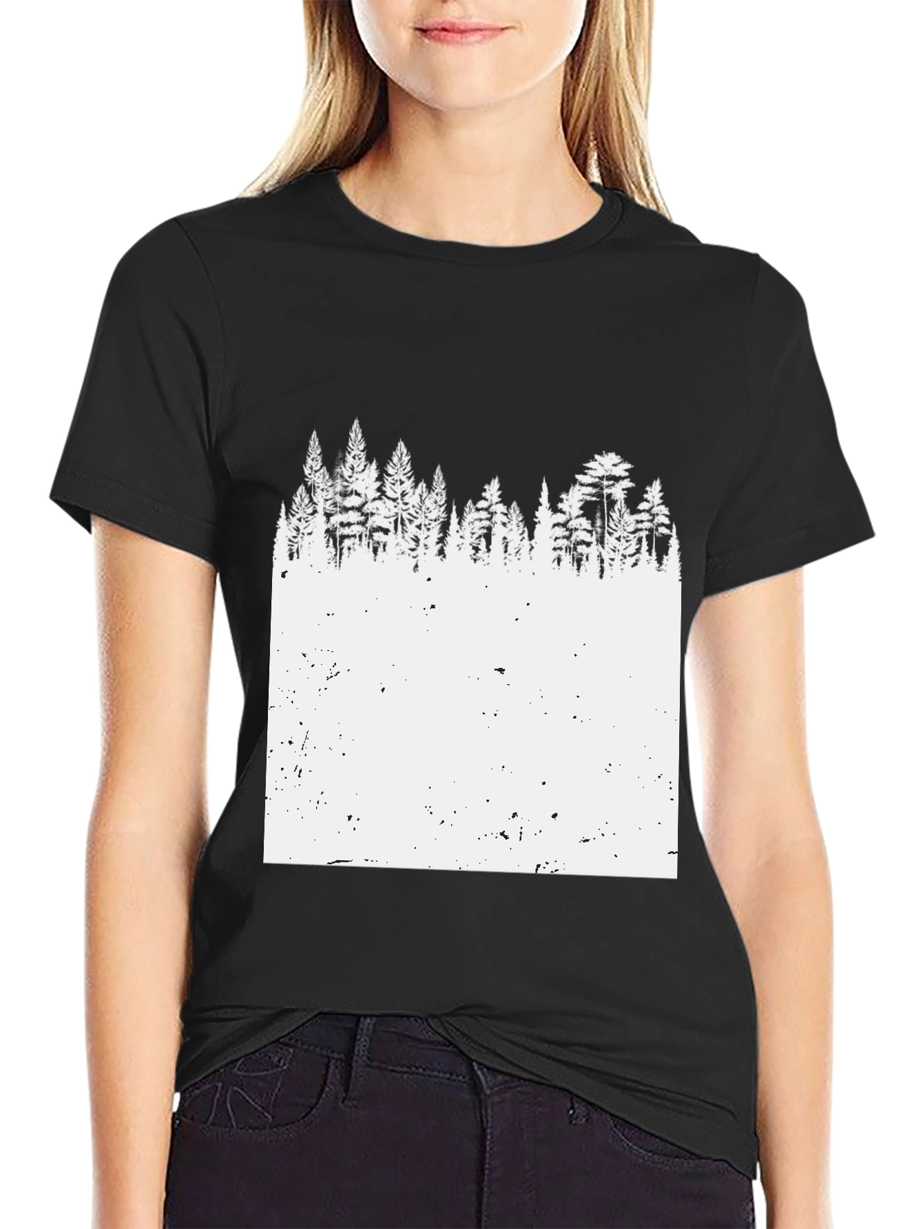Nature Inspired Black T-Shirt