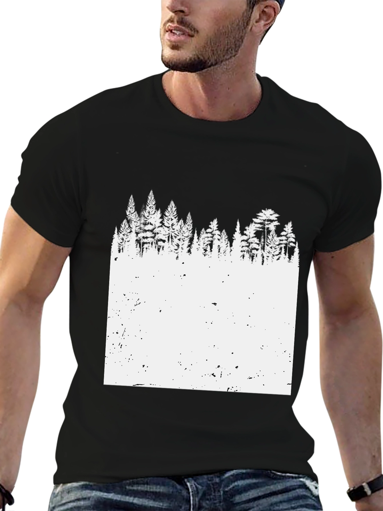 Nature Inspired Black T-Shirt