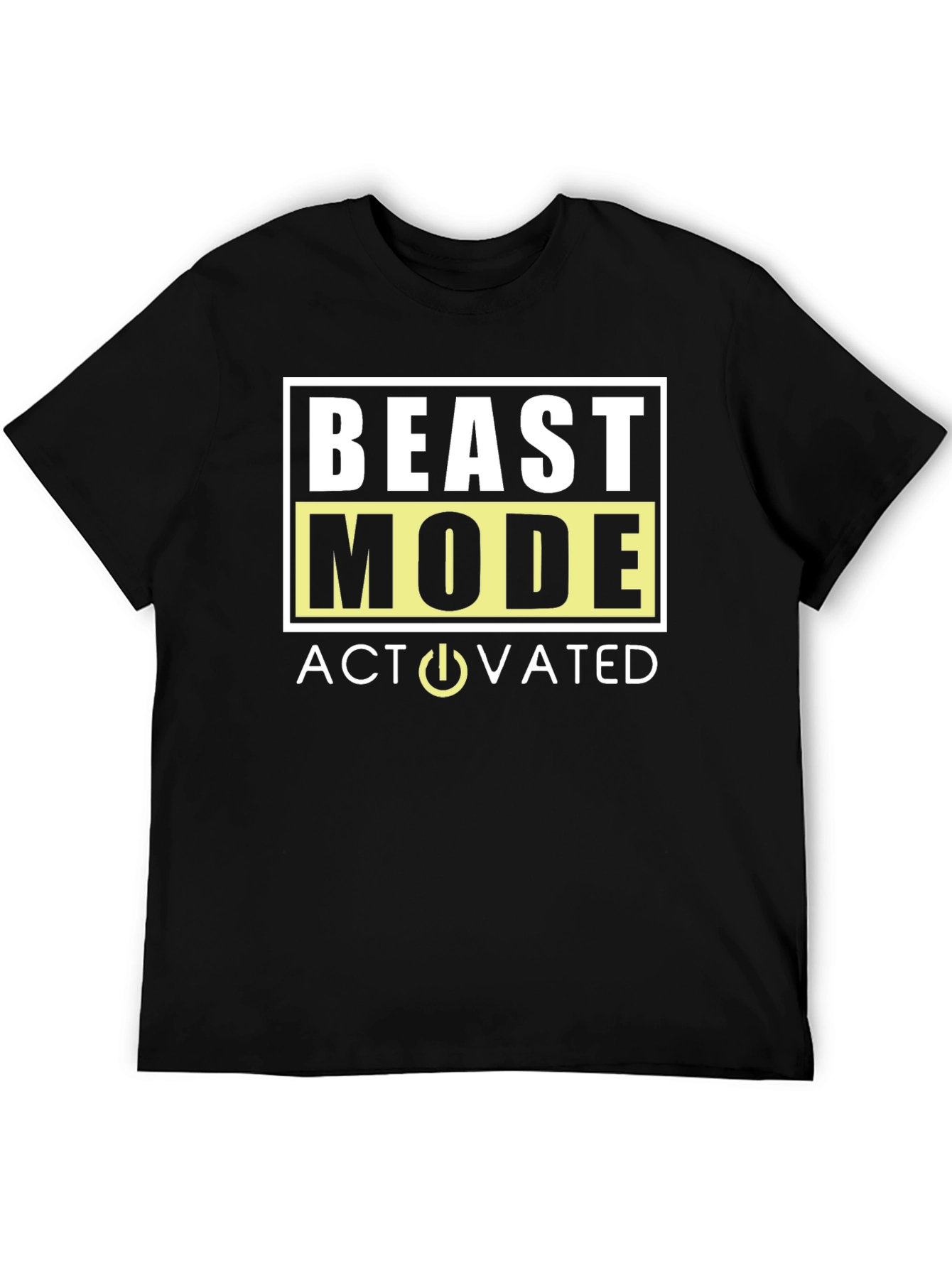 Beast Mode Activated Graphic T-Shirt - Mens Black Tee