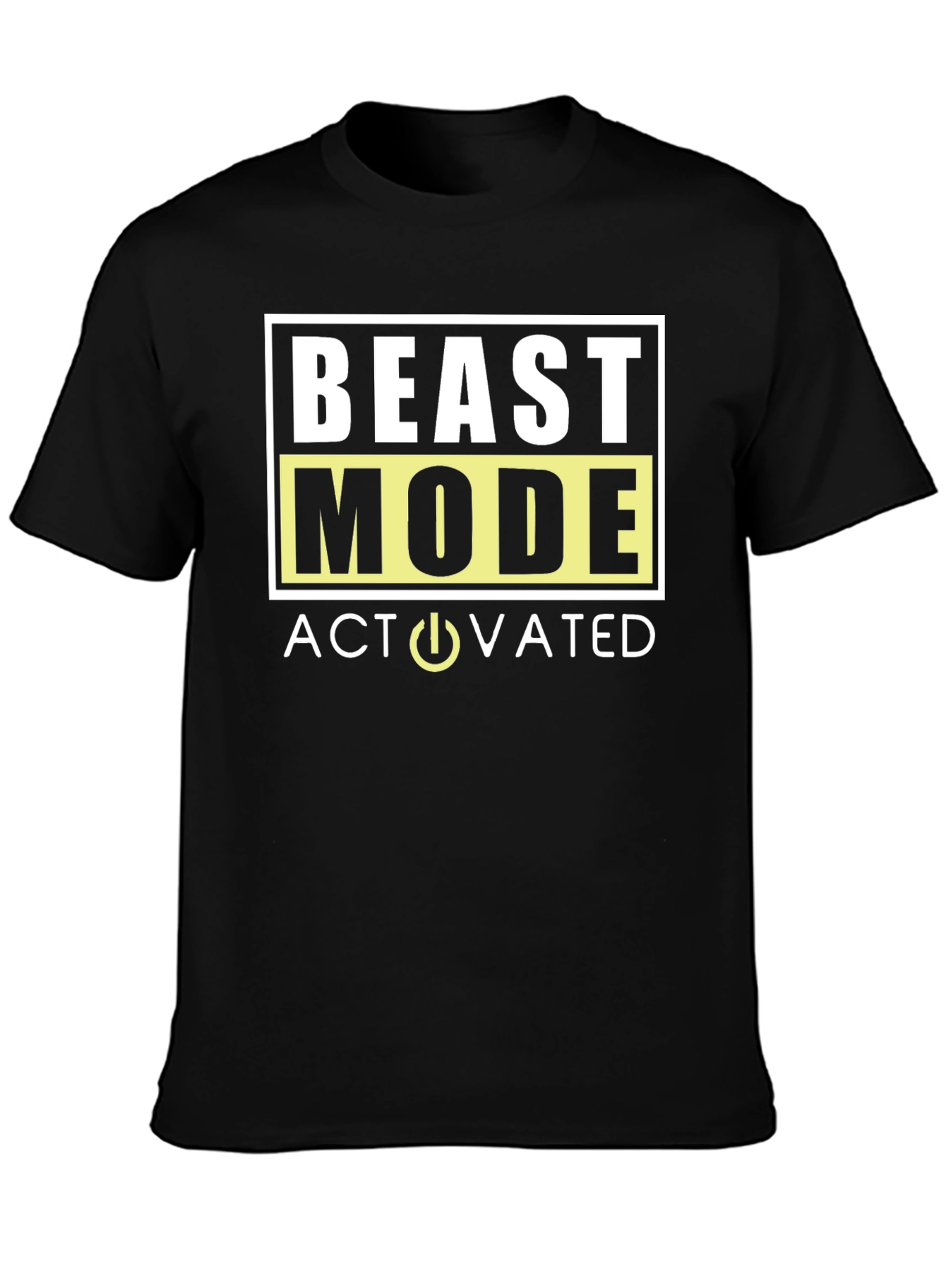 Beast Mode Activated Graphic T-Shirt - Mens Black Tee